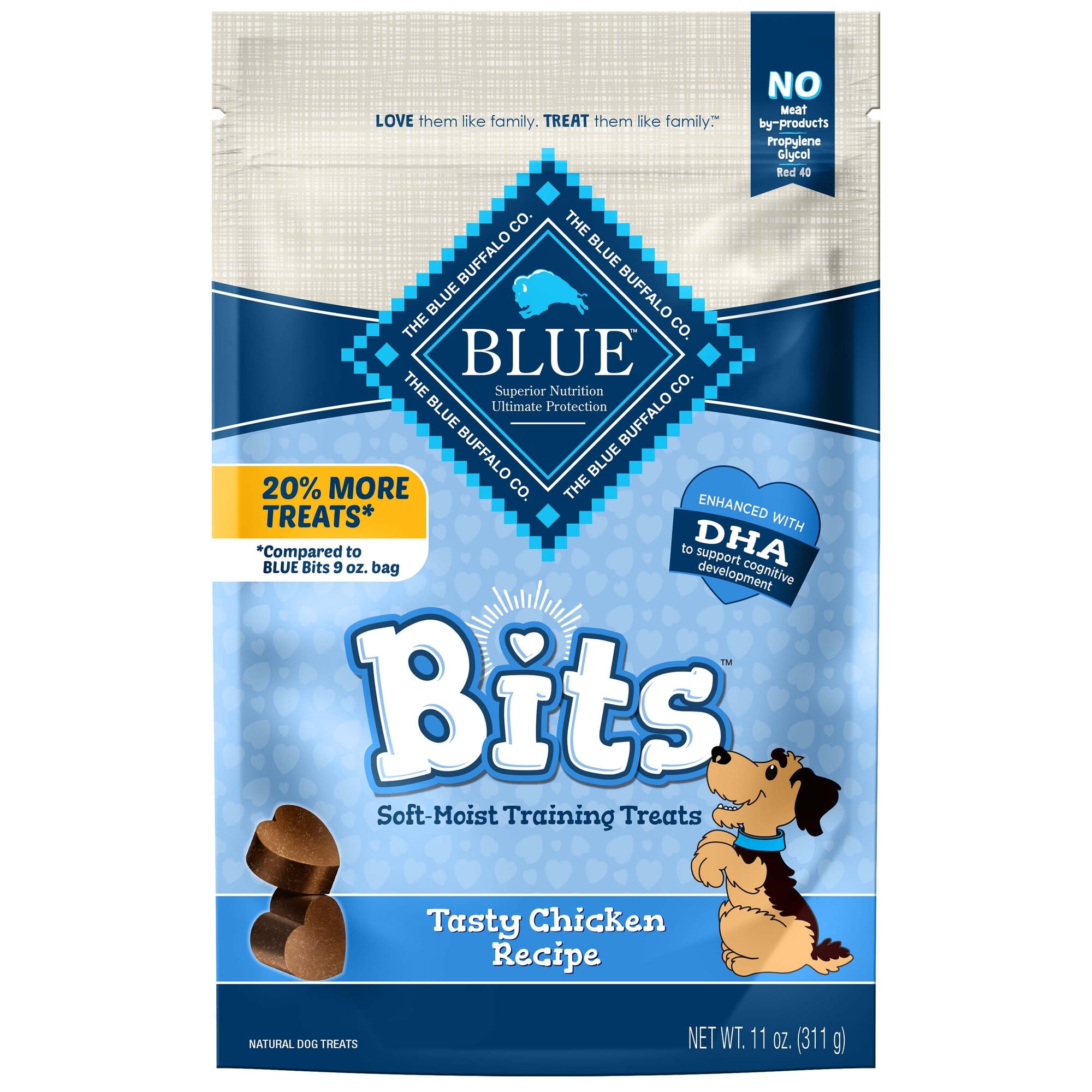 Photos - Dog Food Blue Buffalo Blue Bits Chicken Recipe Natural Soft-Moist Trai 