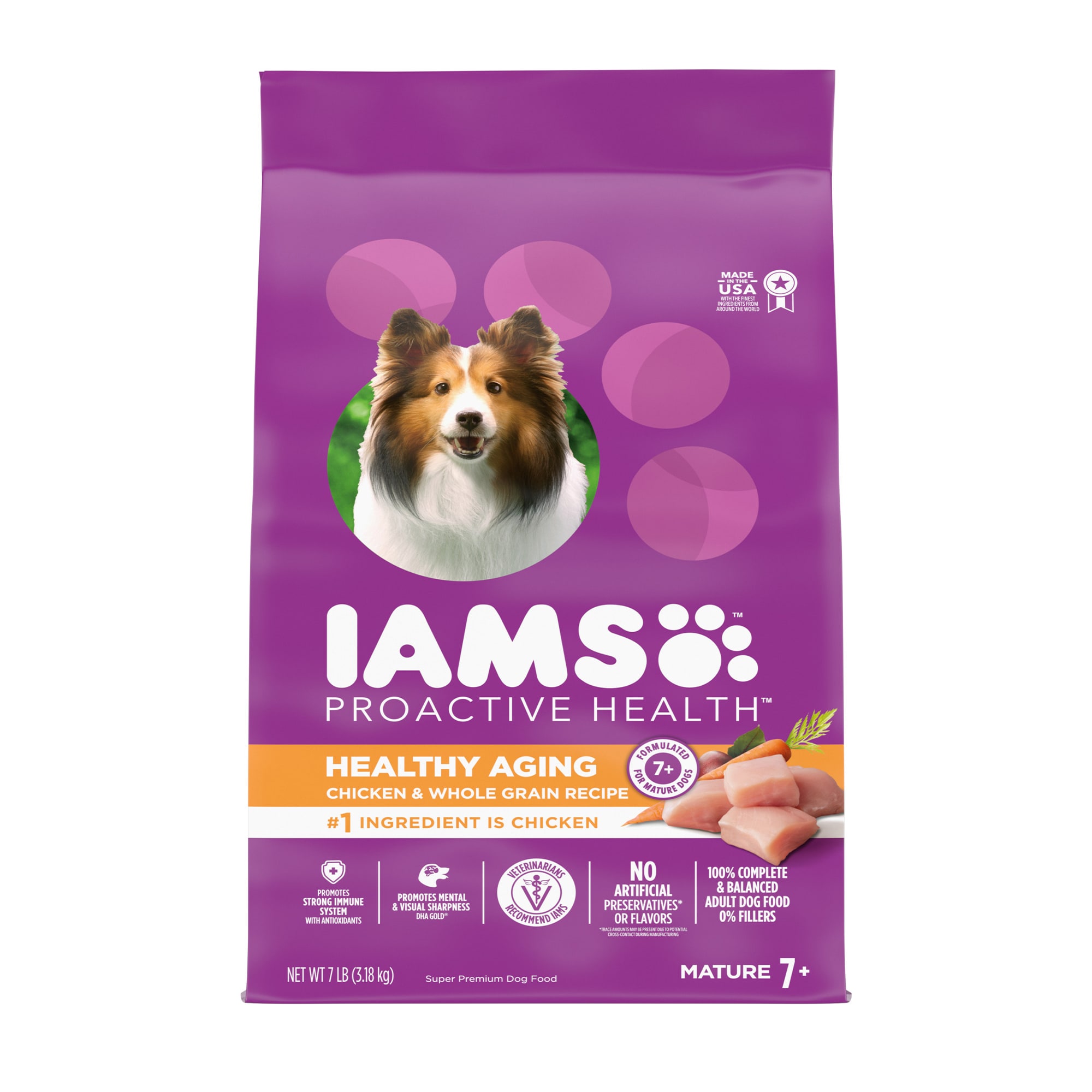 UPC 019014711147 product image for Iams ProActive Health Mature Adult Dog Food, 7 lbs. | upcitemdb.com