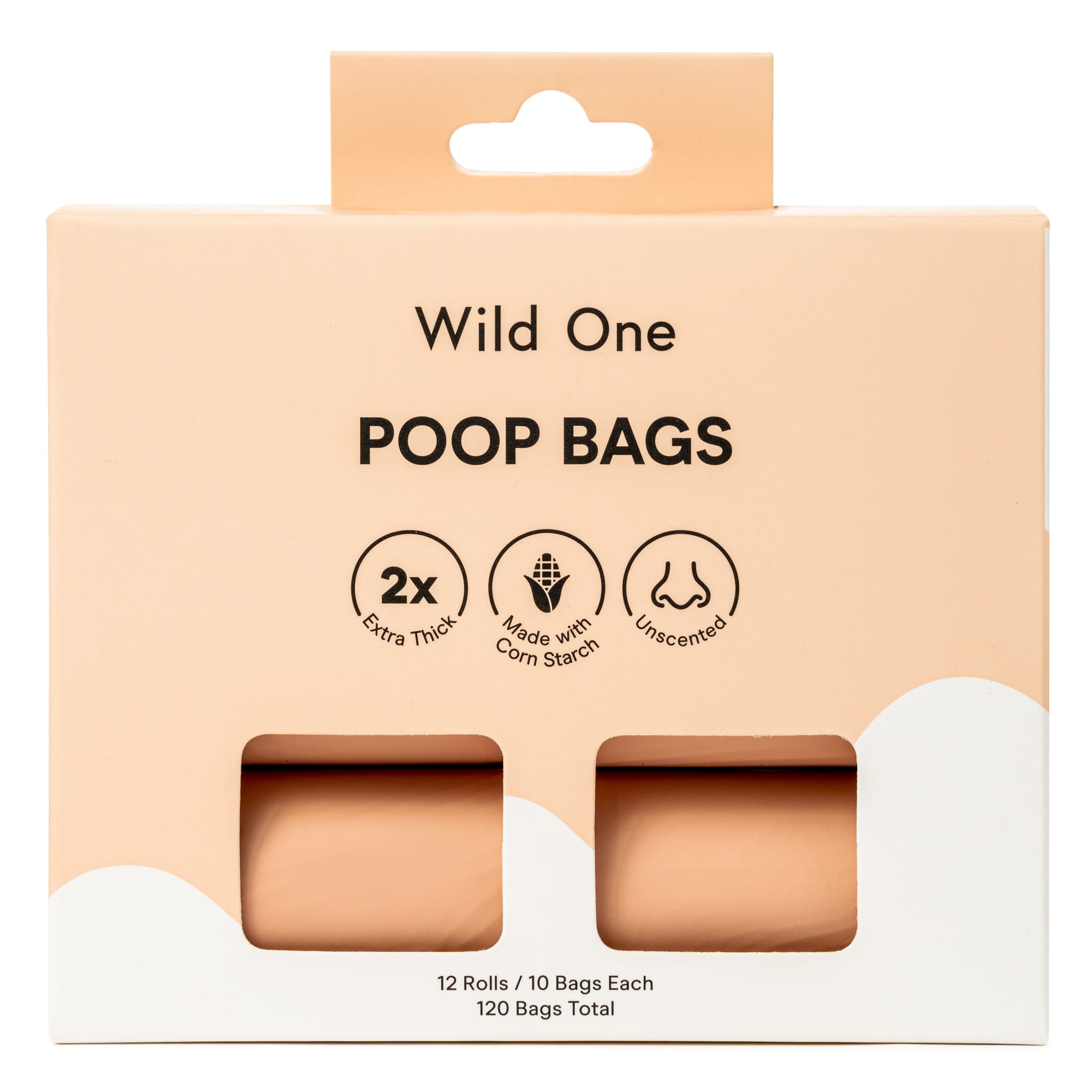 Photos - Other for Dogs Wild One Eco-friendly Poop Bags for Dogs, Count of 120, Medium, P 