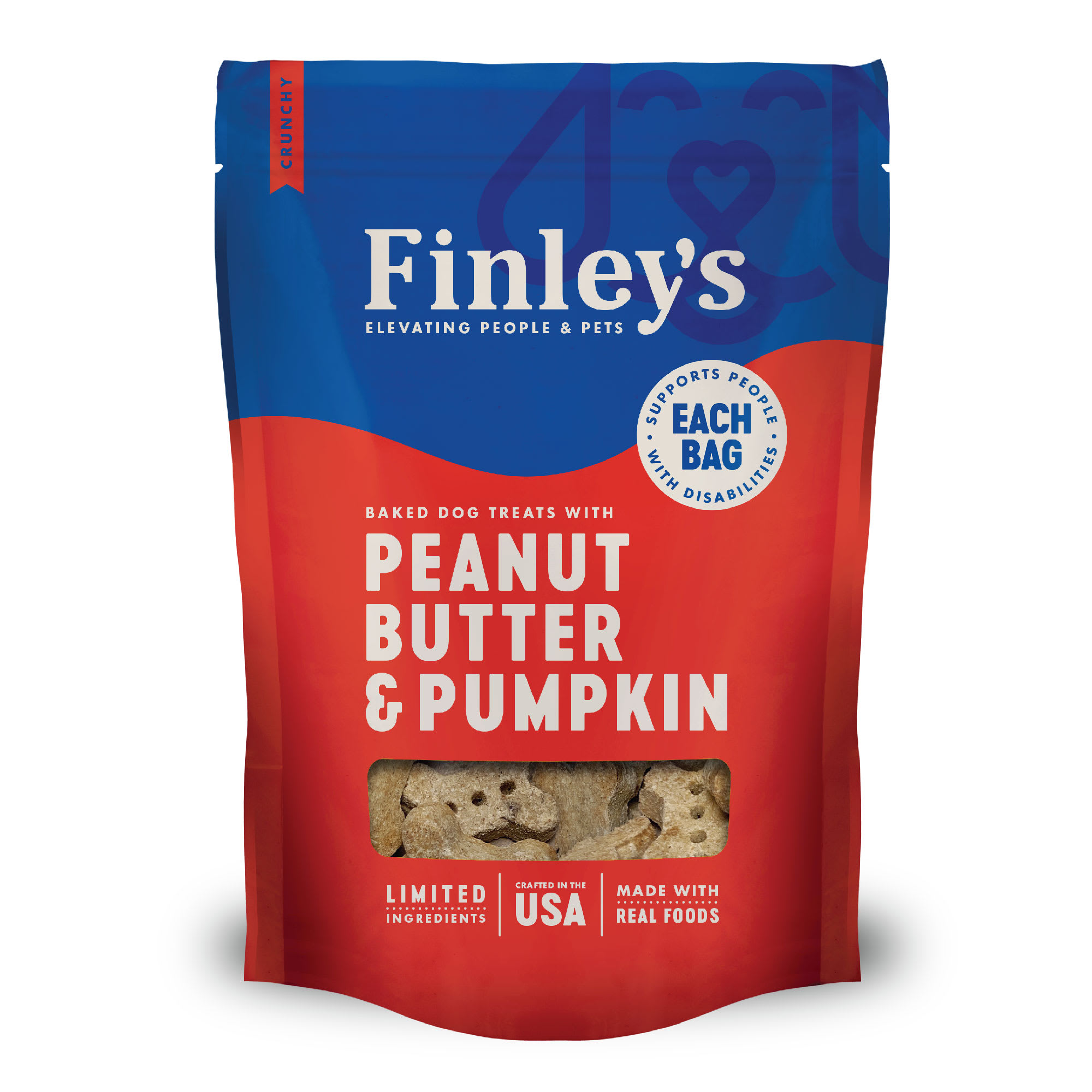 Photos - Dog Food Finley's Finley's Peanut Butter & Pumpkin Crunchy Biscuit Dog Treats, 12 o