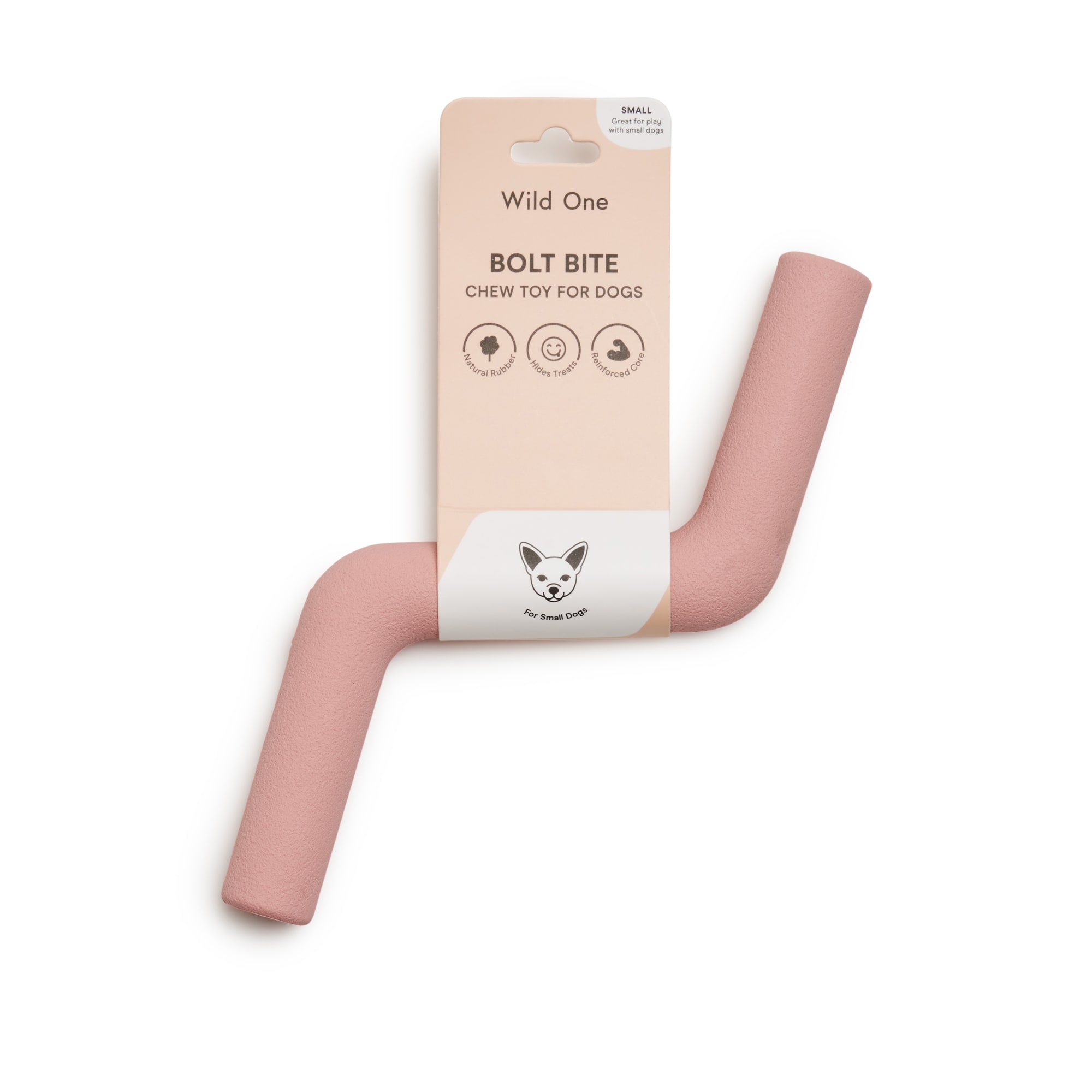 Photos - Dog Toy Wild One Blush Bolt Bite , Small, Pink WO-TOY-BB-S-PNK 