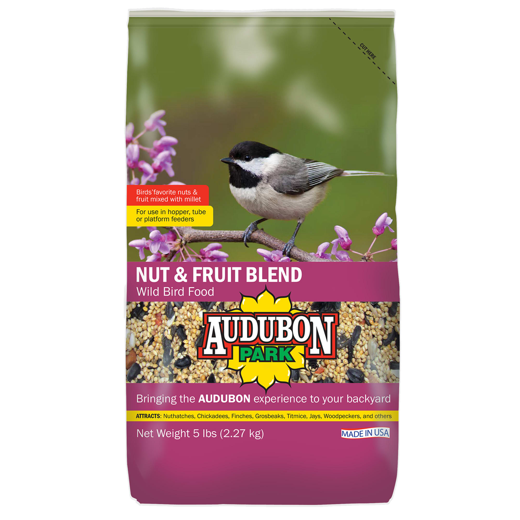Photos - Bird Food Audubon Park Nut & Fruit Blend Wild , 5 lbs. 12226 