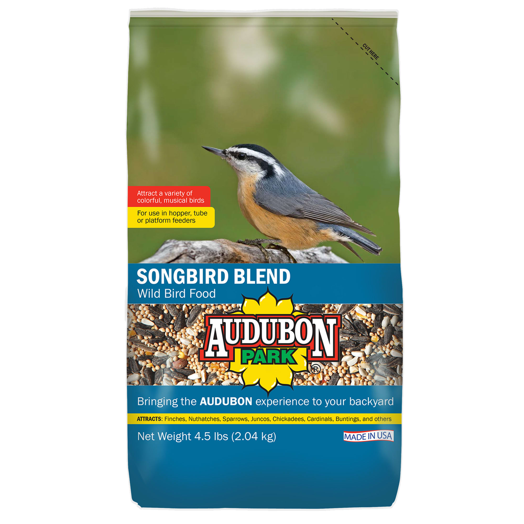 Photos - Bird Food Audubon Park Songbird Blend Wild , 4.5 lbs. 12230 
