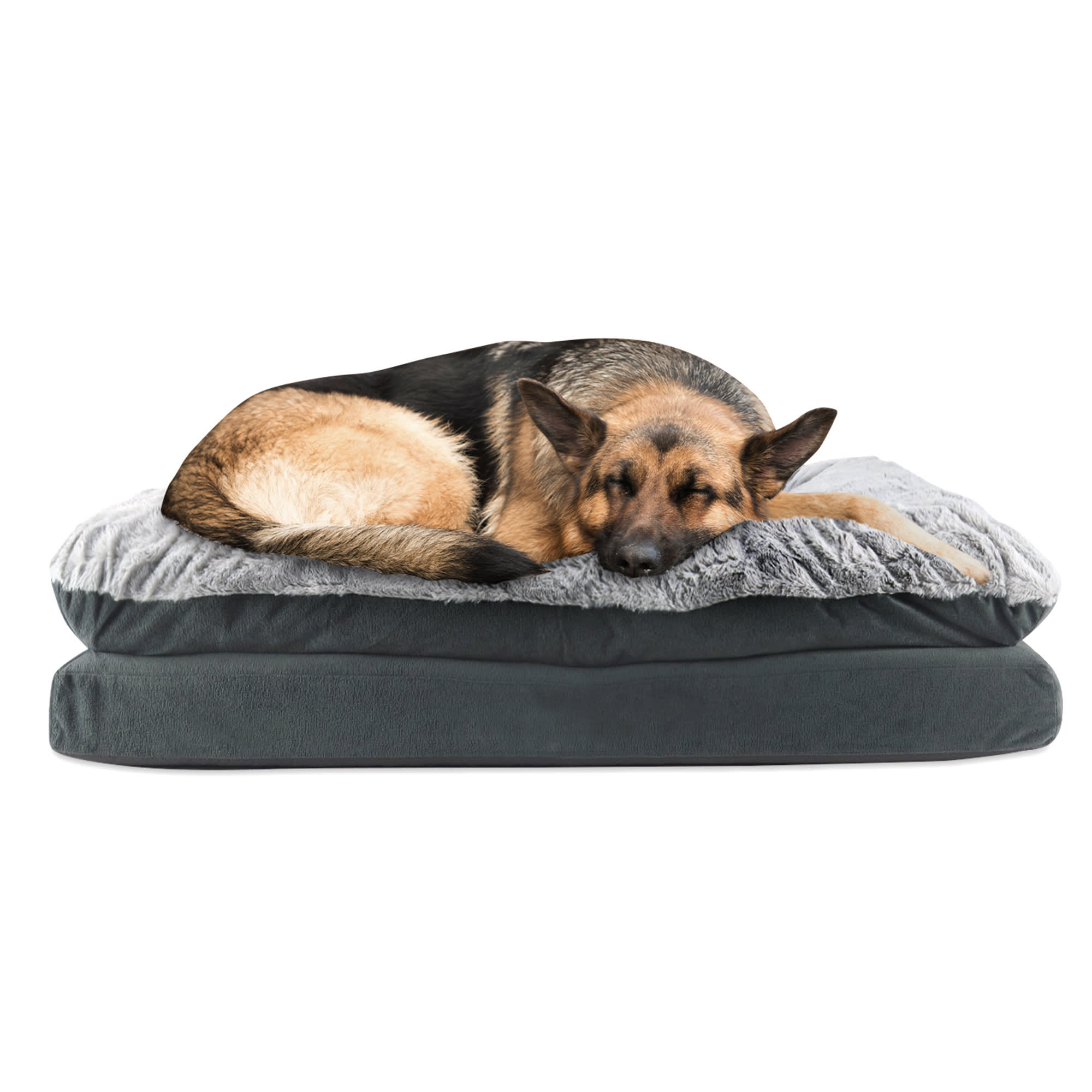 Photos - Dog Bed / Basket Canine Creations Charcoal Rectangle Dog Bed, 45" L X 36" 