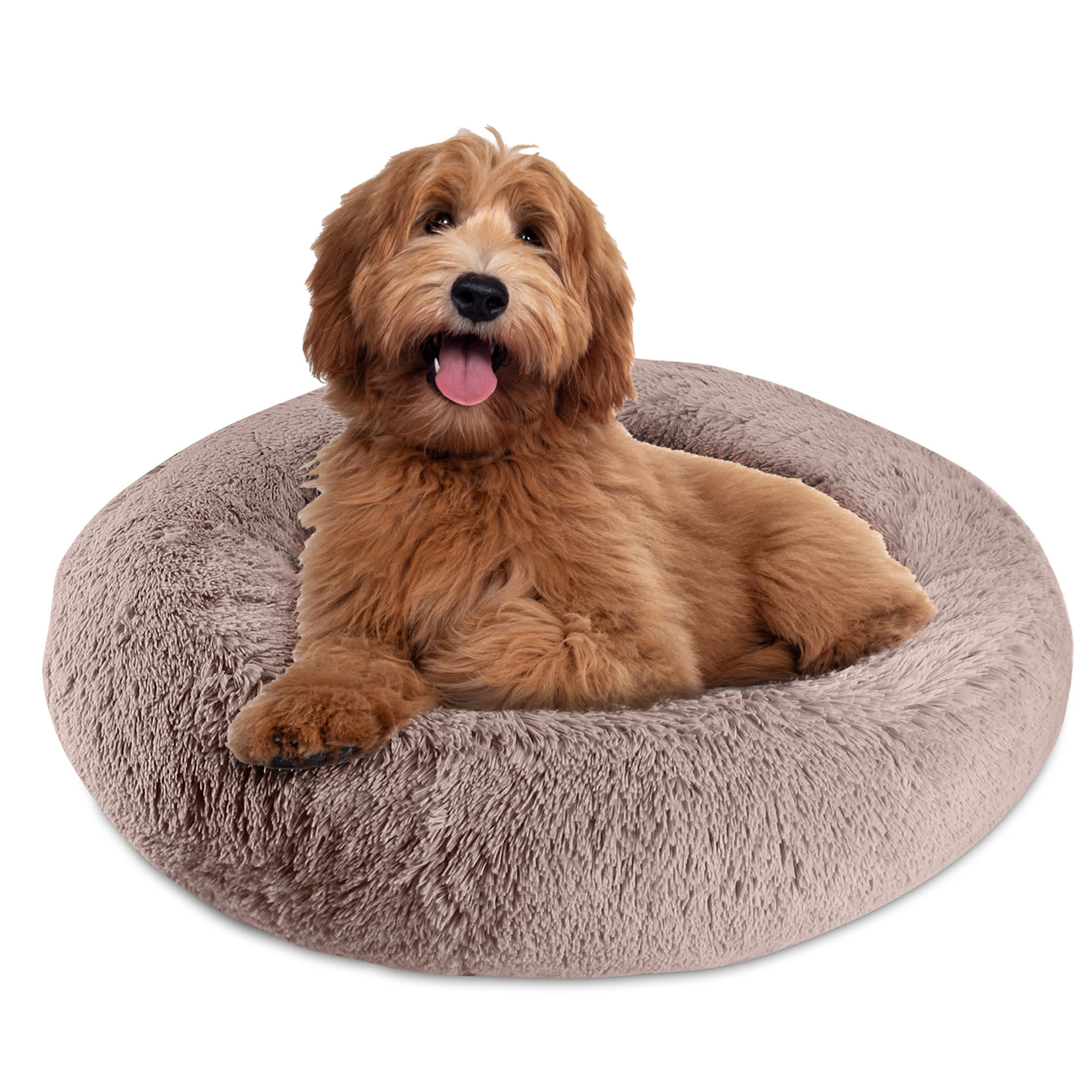 Photos - Bed & Furniture Pet Napper Pet Napper Blush Donut Dog Bed, 39" L X 39" W X 11" H, Large, P