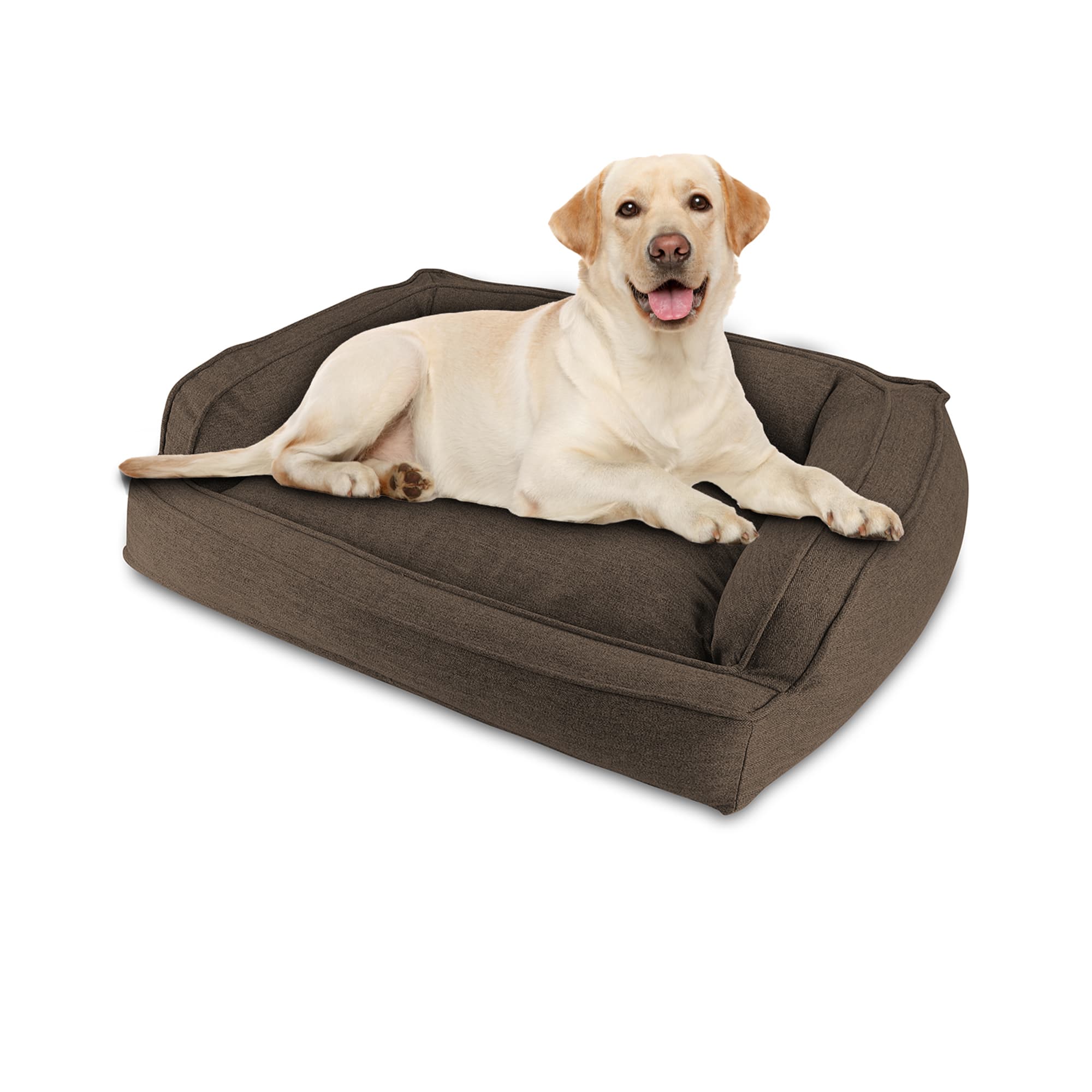 Photos - Bed & Furniture Canine Creations Brown Sofa Dog Bed, 41" L X 33" W X 9" H 
