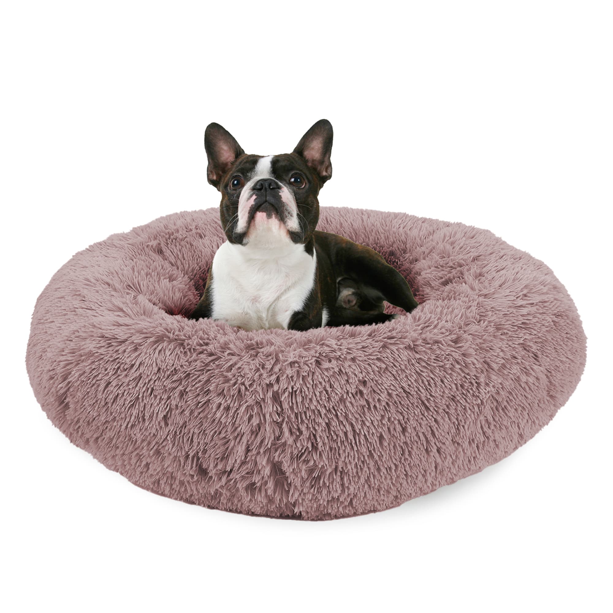Photos - Dog Bed / Basket Pet Napper Pet Napper Blush Donut Dog Bed, 28" L X 28" W X 9" H, Medium, P