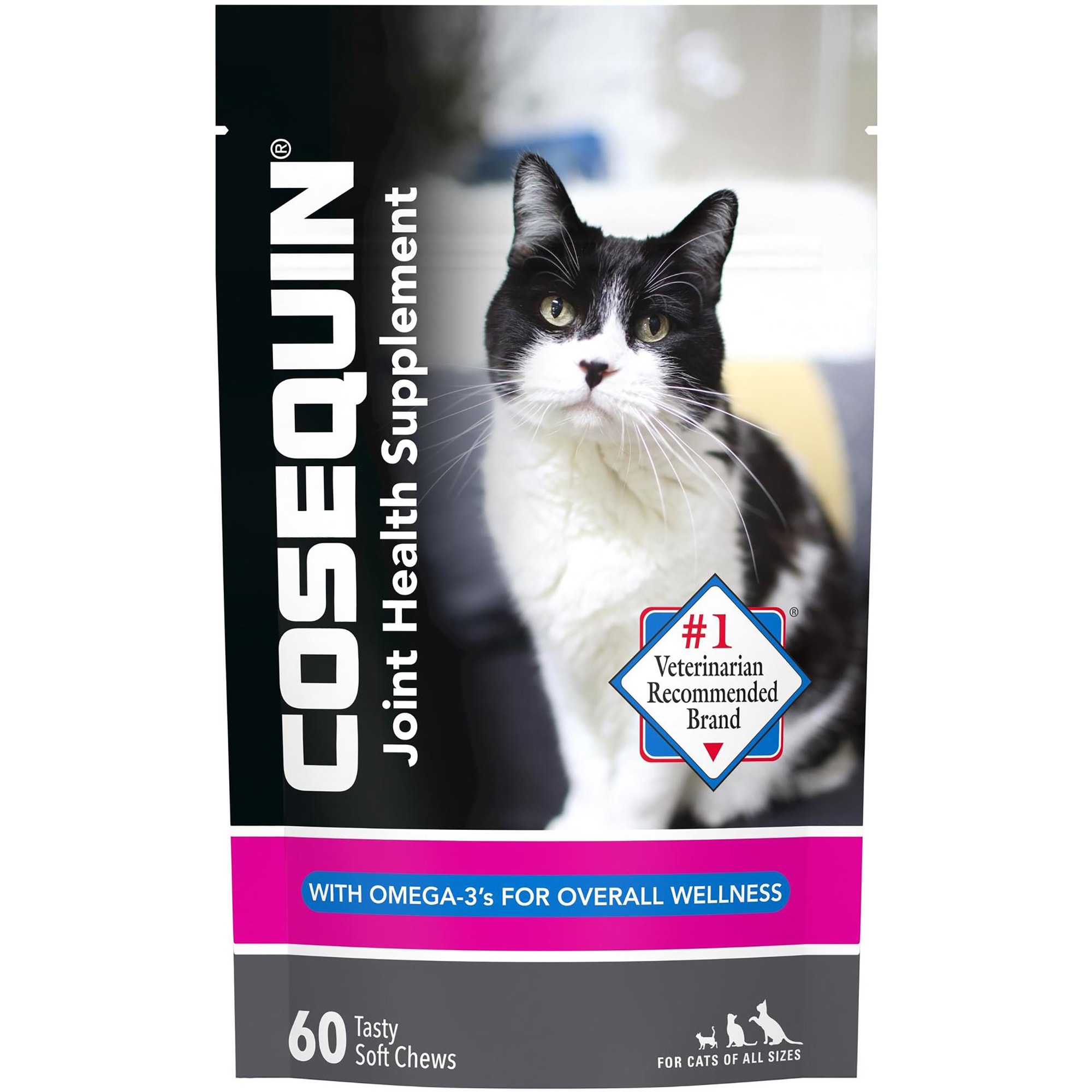 Photos - Cat Litter Box / Tray NUTRAMAX NUTRAMAX COSEQUIN Joint Health Supplement for Cats, Count of 60,