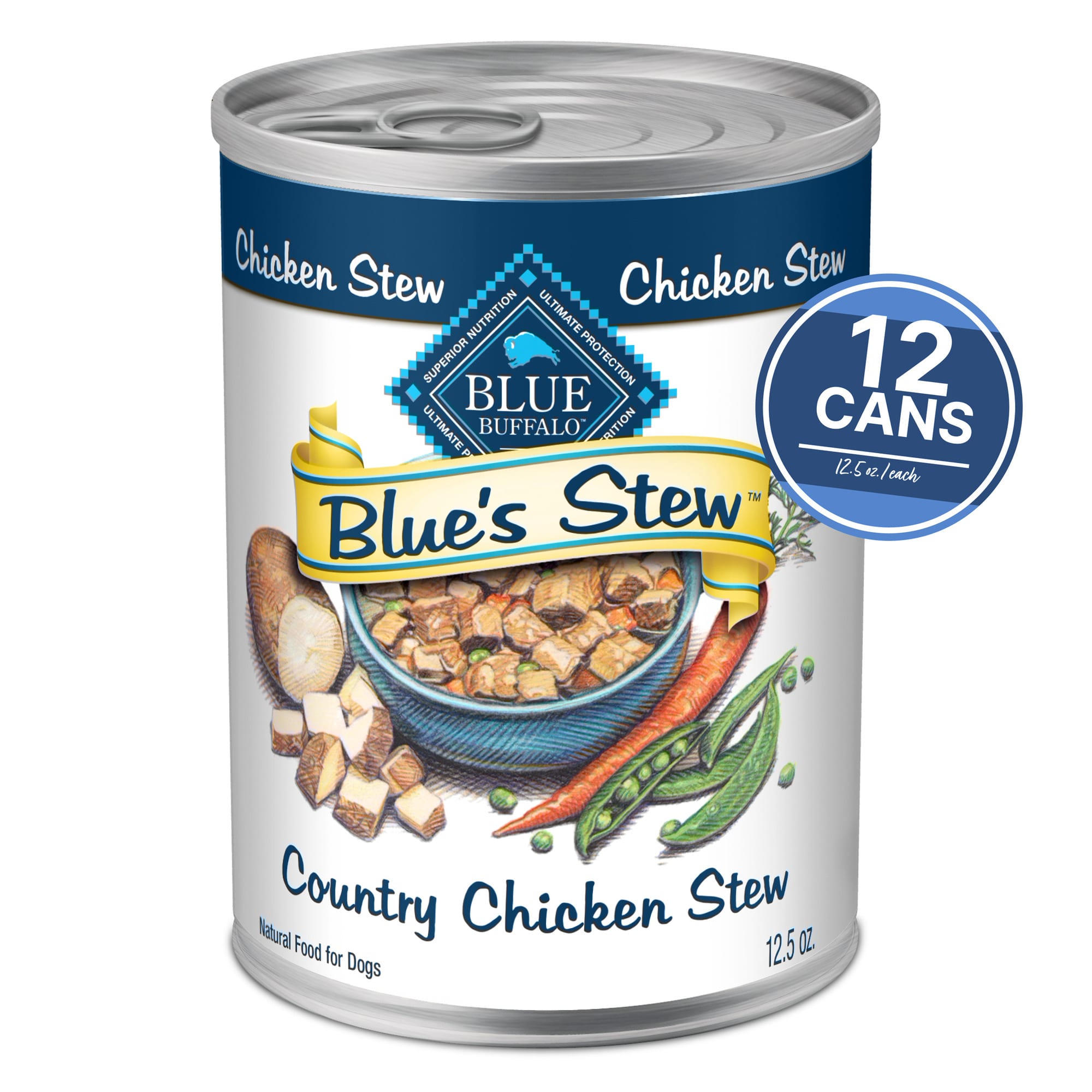 UPC 859610002474 product image for Blue Buffalo Blue's Stew Grain Free Chicken Stew Natural Adult Wet Dog Food, 12. | upcitemdb.com