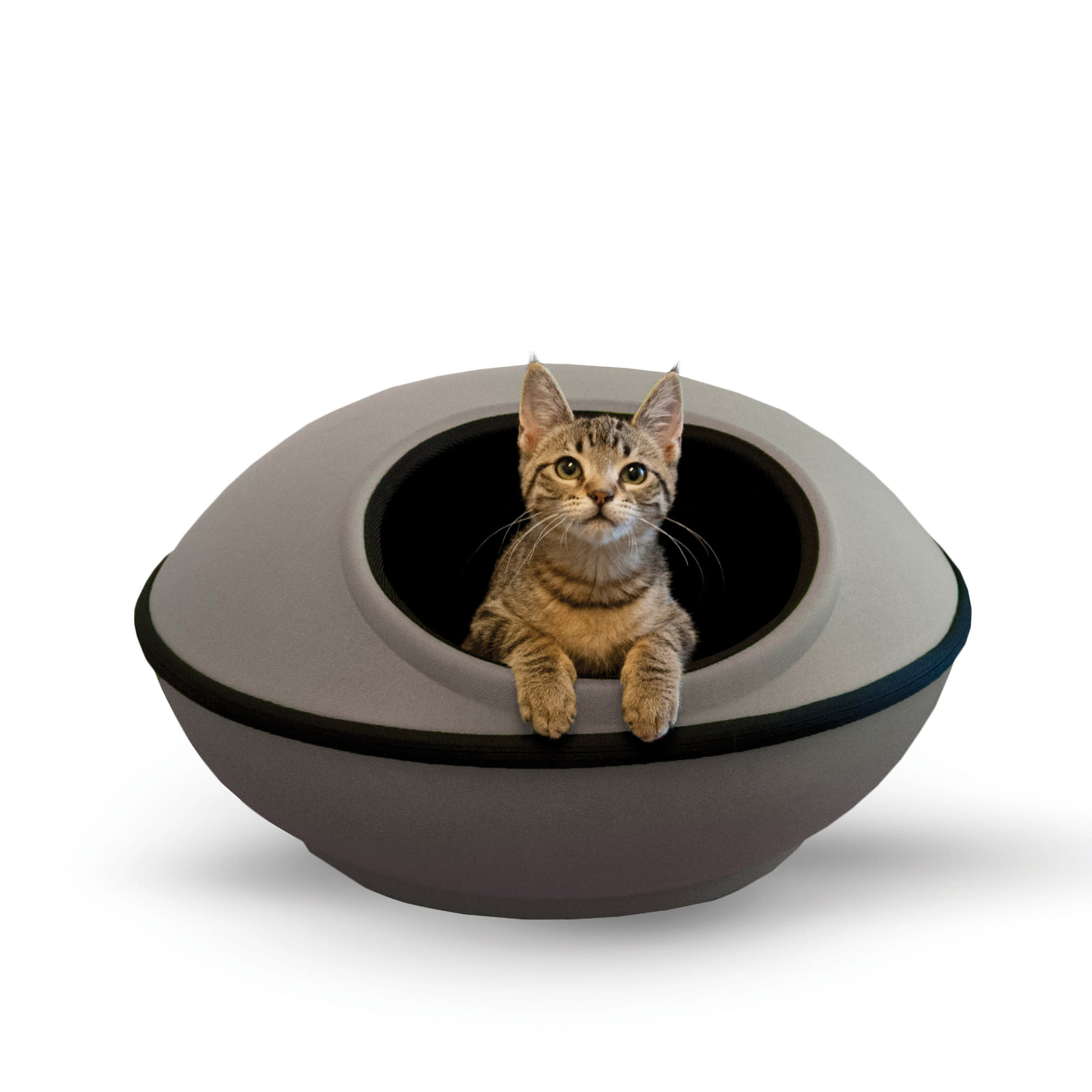 Photos - Bed & Furniture K&H Gray Mod Dream Pod Unheated Pet Bed, 22" L X 22" W, 22 IN, Gray 10 