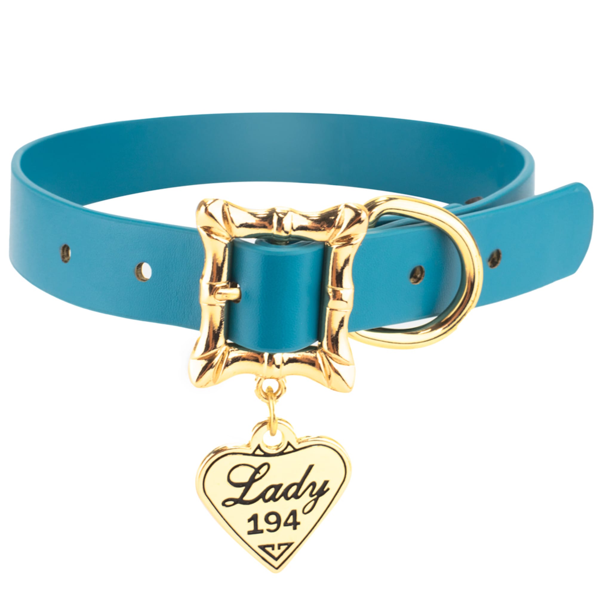 Photos - Collar / Harnesses Buckle-Down Vegan Leather Dog Collar, Disney Lady and The Tram 