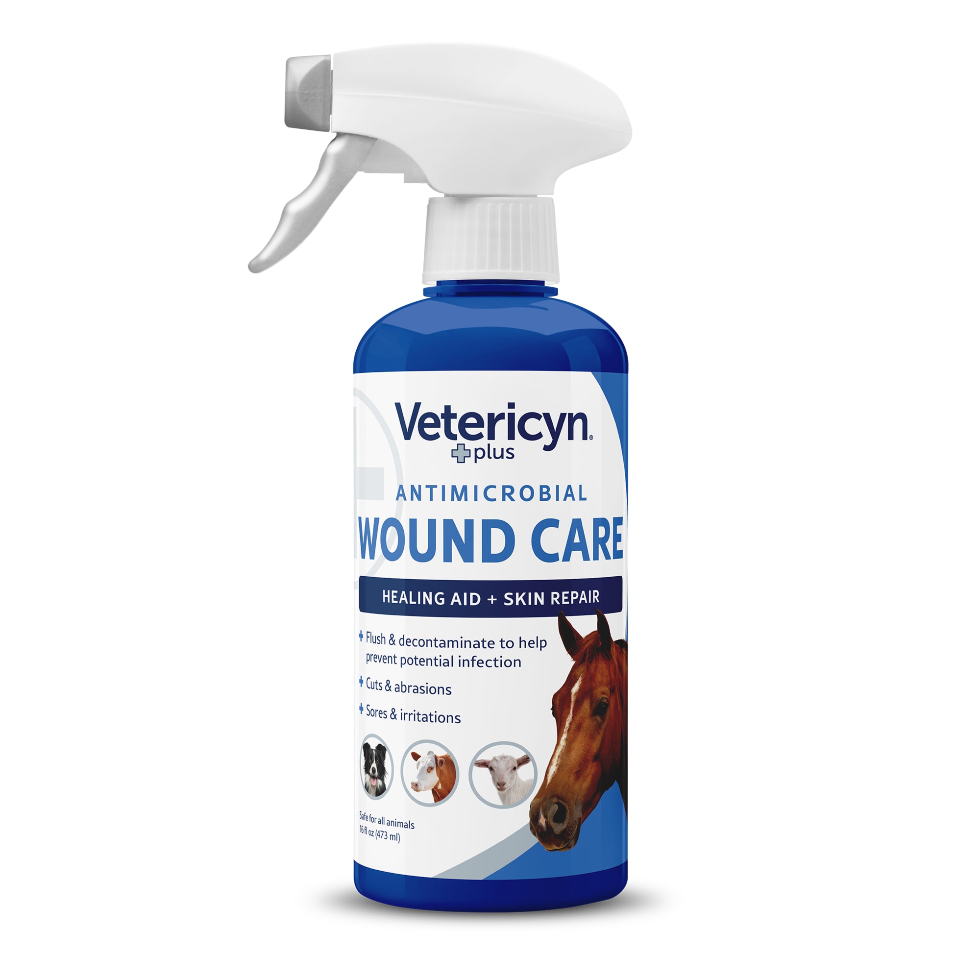 UPC 852009002024 product image for Vetericyn Plus Equine Antimicrobial Wound & Skin Care Spray, 16 oz. | upcitemdb.com