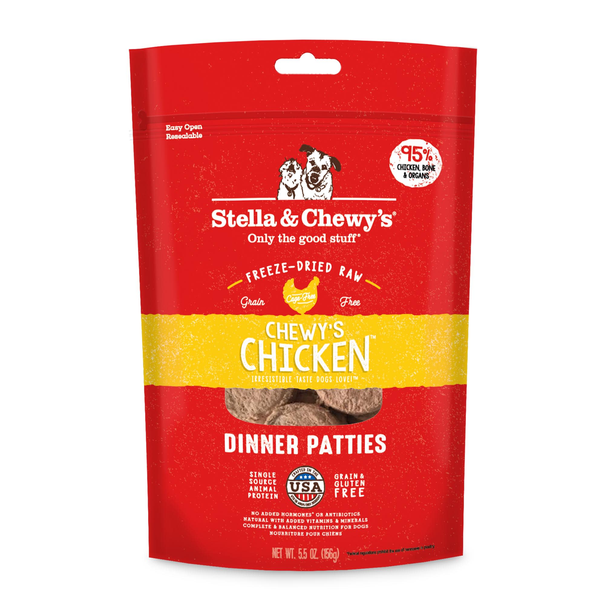 UPC 186011000052 product image for Stella & Chewy's Freeze Dried Raw Dinner Patties High Protein Chewy's Chicken Re | upcitemdb.com