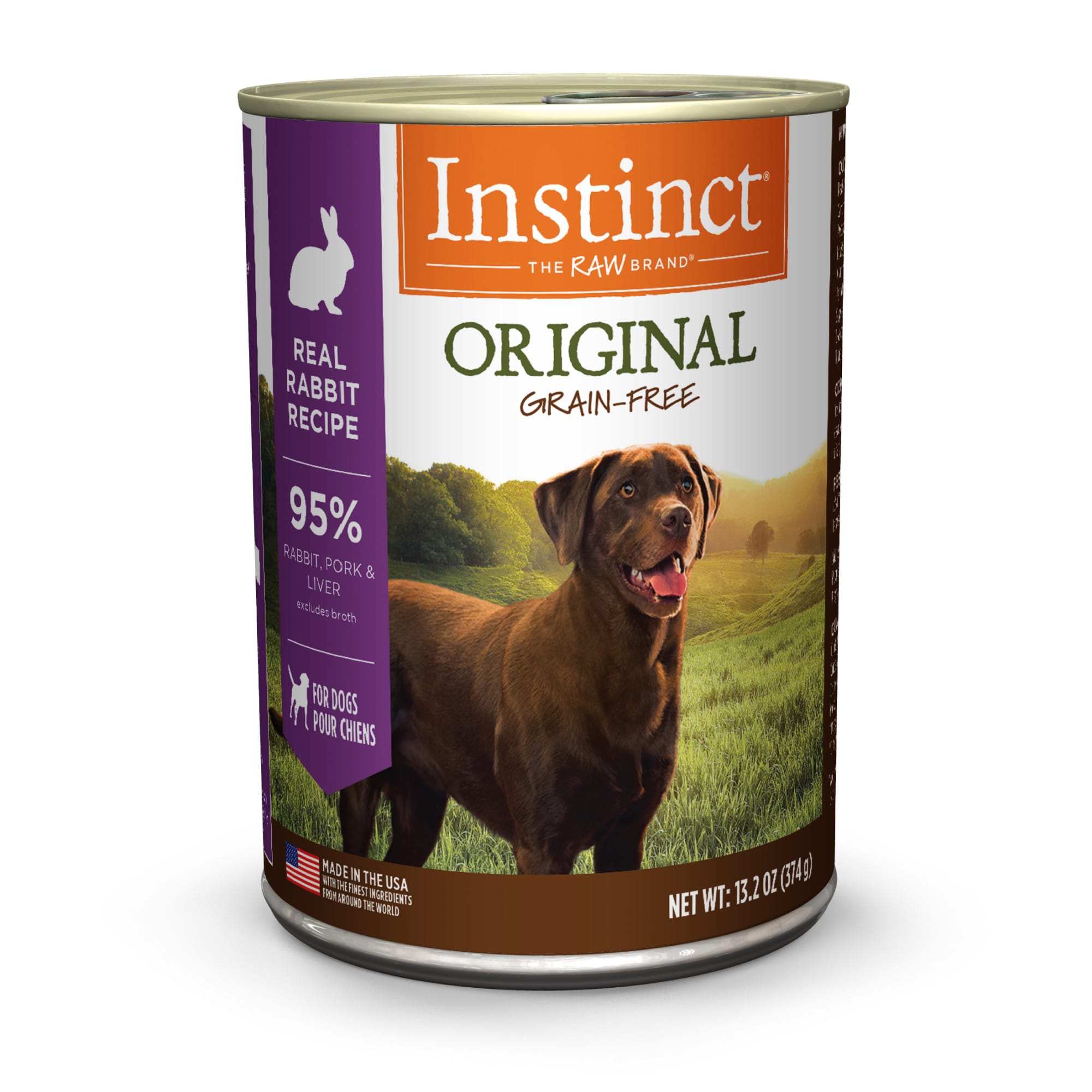 Photos - Dog Food Instinct Original Grain Free Real Rabbit Recipe Natural Wet Canne 