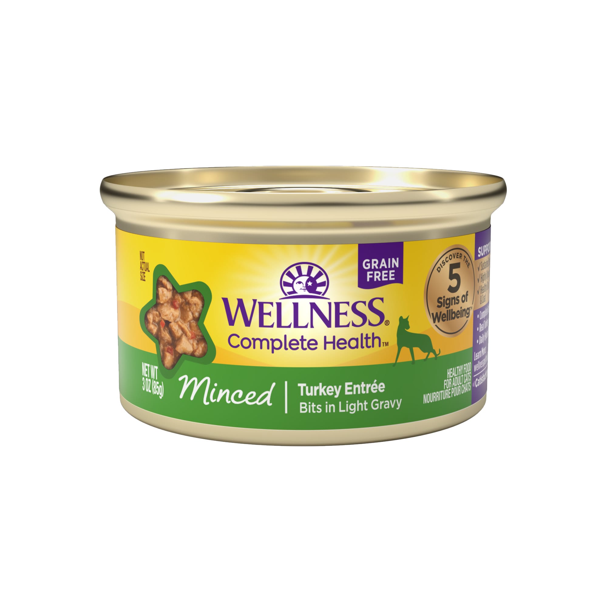 Photos - Cat Food Wellness Natural Canned Grain Free Minced Turkey Entree Wet Cat F 