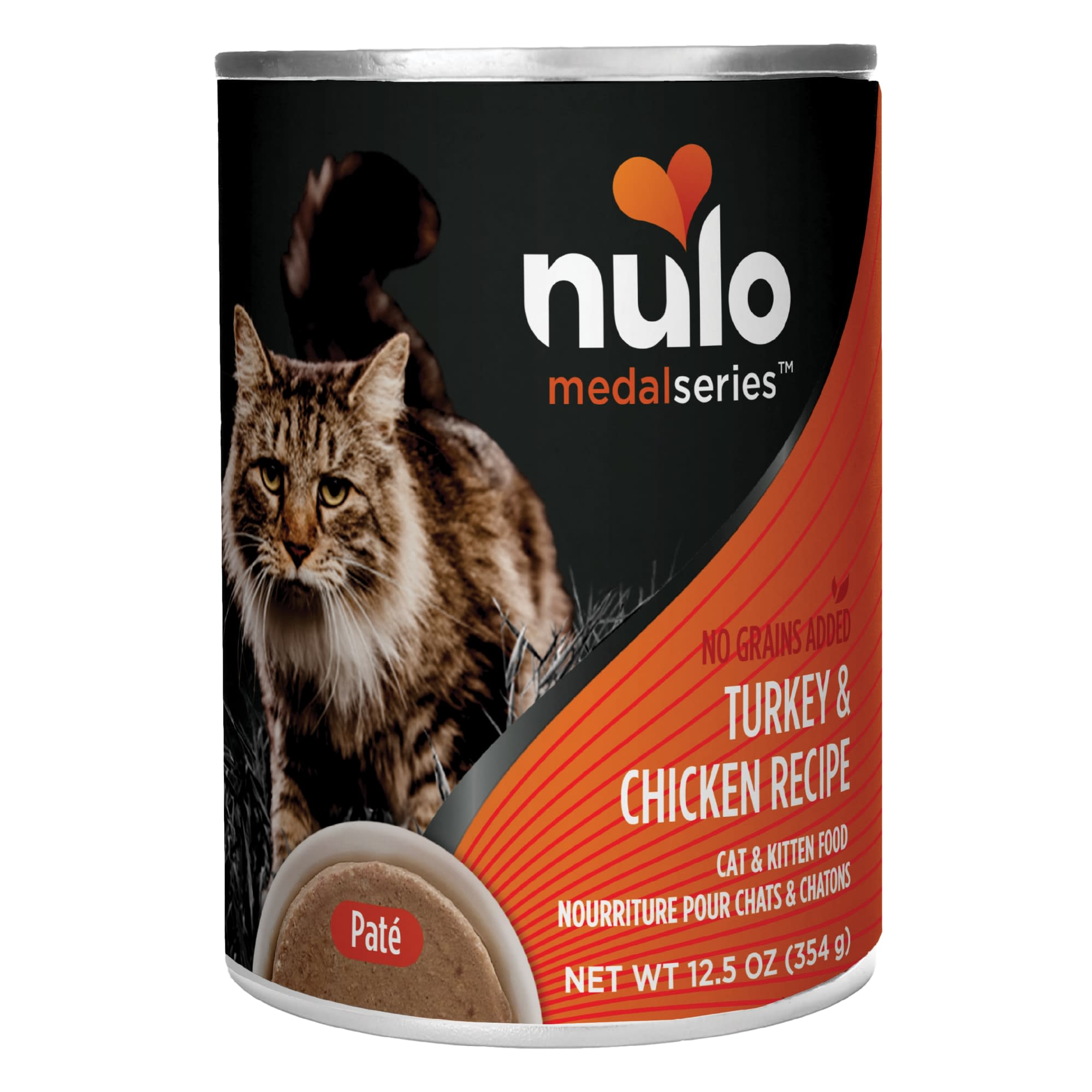 Nulo MedalSeries Grain-Free Turkey & Chicken Wet Cat Food, 12.5 oz., Case of 12, 12 X 12.5 OZ -  83AT12-CS