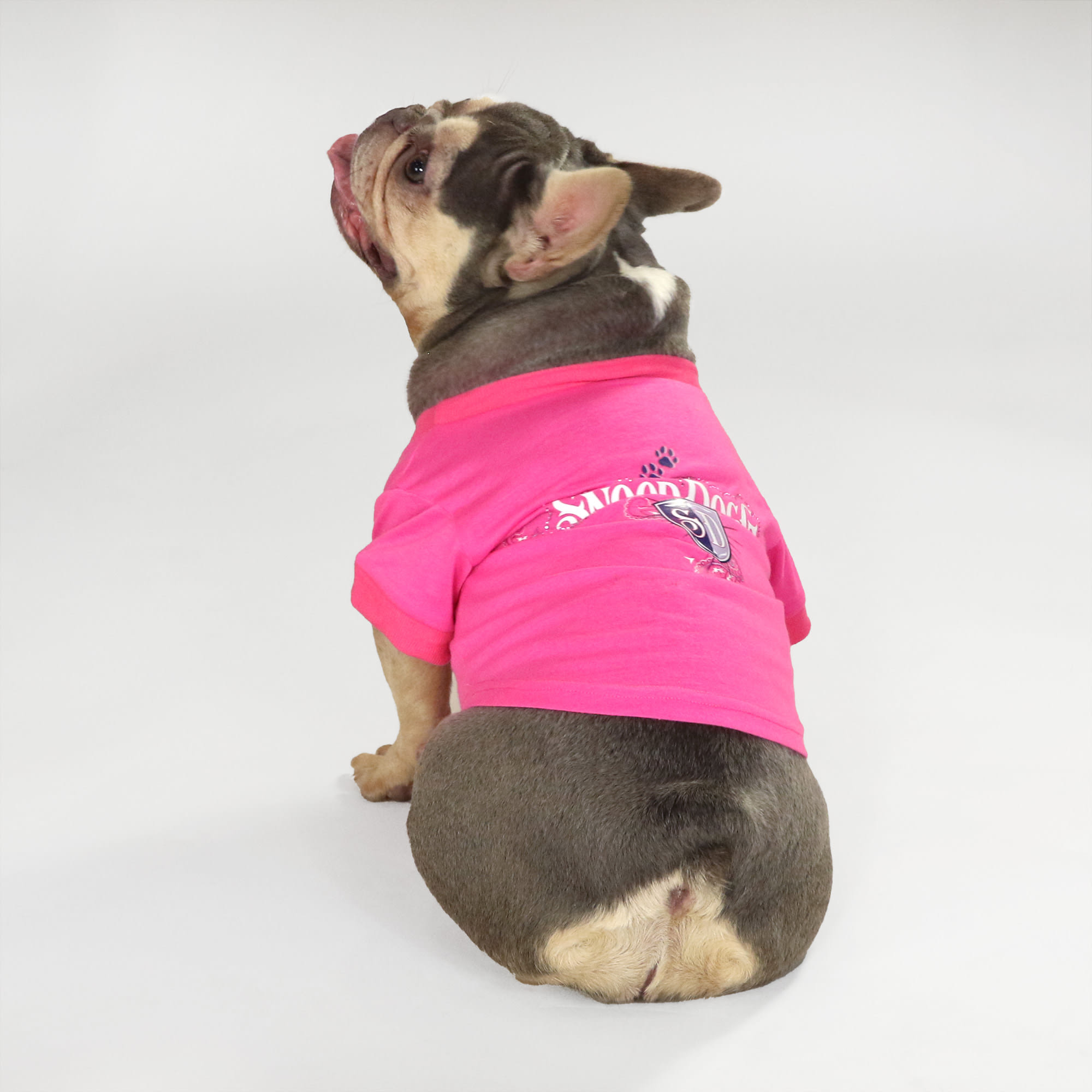 UPC 194381191386 product image for Snoop Doggie Doggs Pink Boss Lady Deluxe Pet T-Shirt, Small, Pink | upcitemdb.com