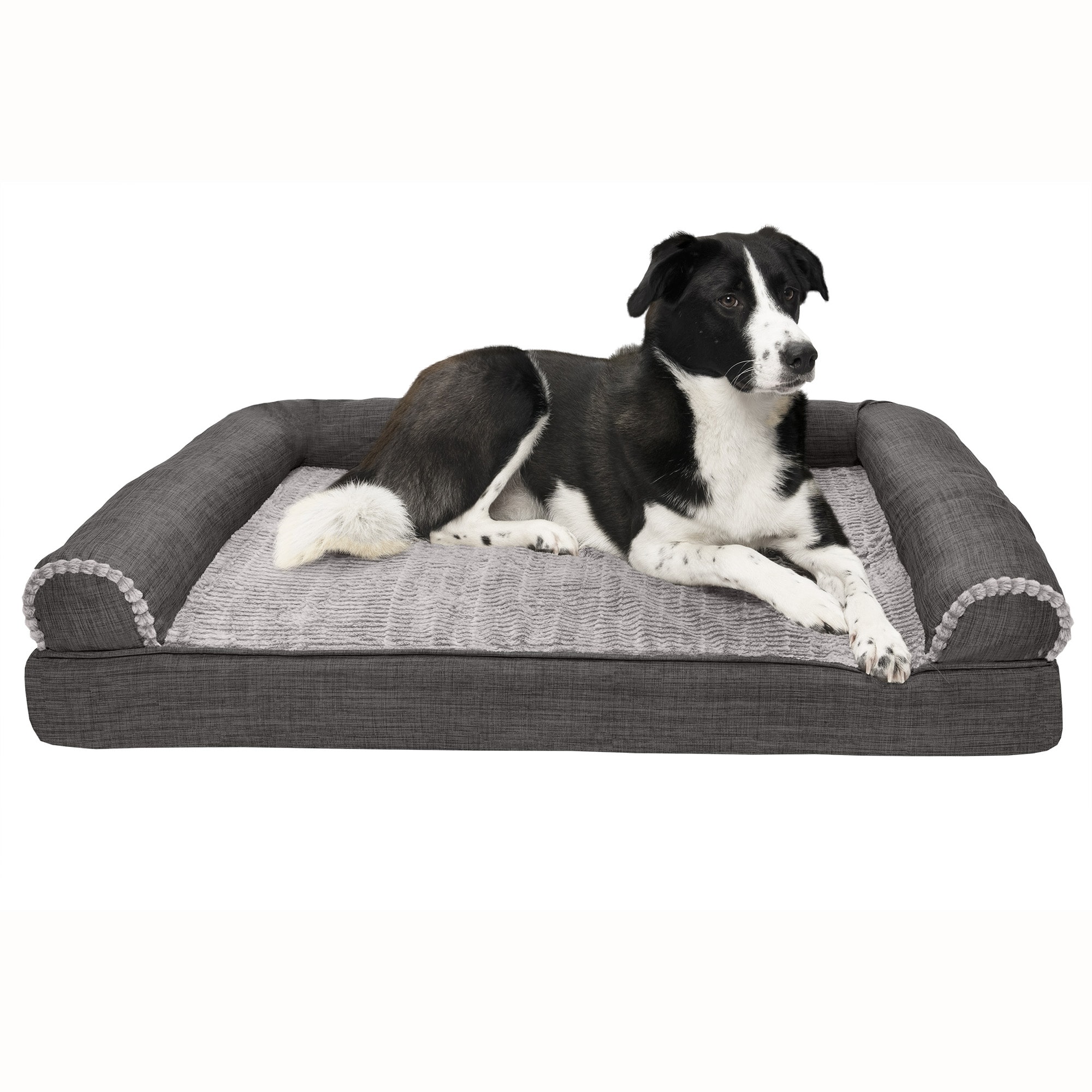 Photos - Bed & Furniture FurHaven XL Cooling Gel Foam Dog Bed, 40" L X 32" W X 8" H, Charc 