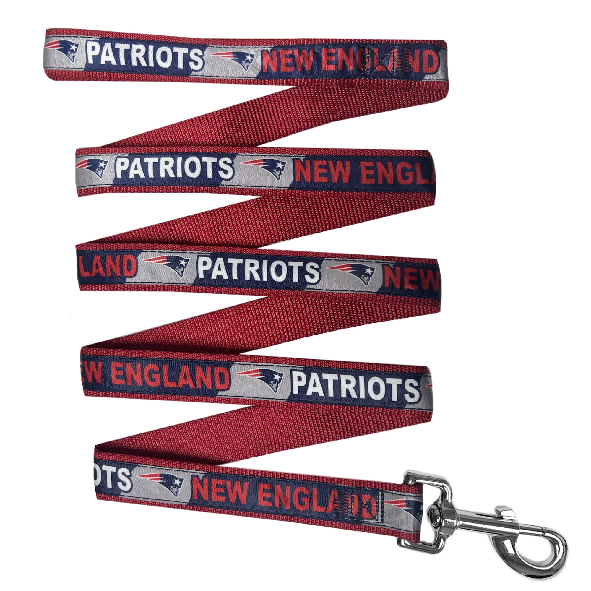 Pets First New England Patriots Satin Dog Leash, Medium, 6 ft., Red -  NEP-3587-MD