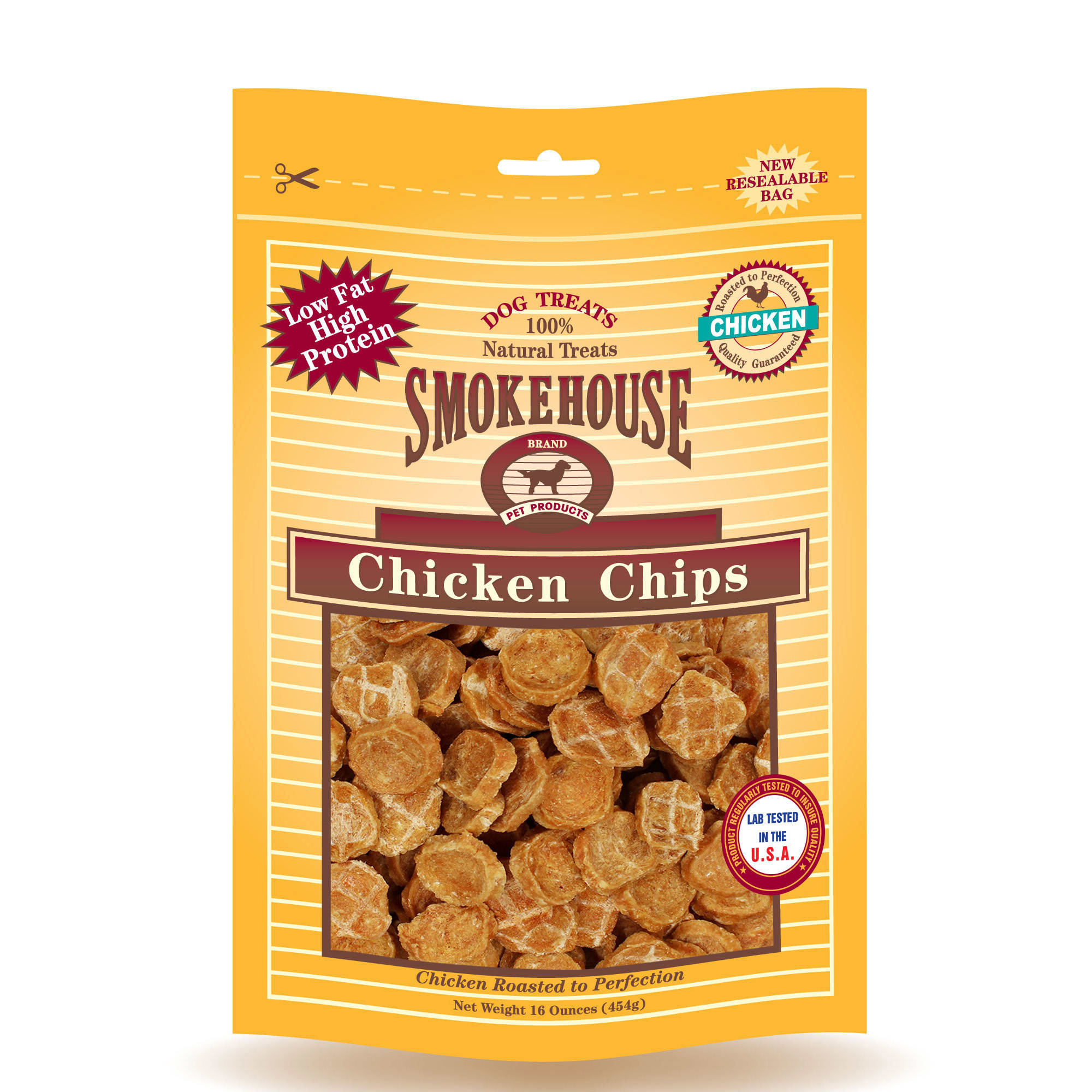 Photos - Dog Food Smoke House Smokehouse Smokehouse 100 Natural Chicken Chips Dog Treats, 16 oz. 25052 
