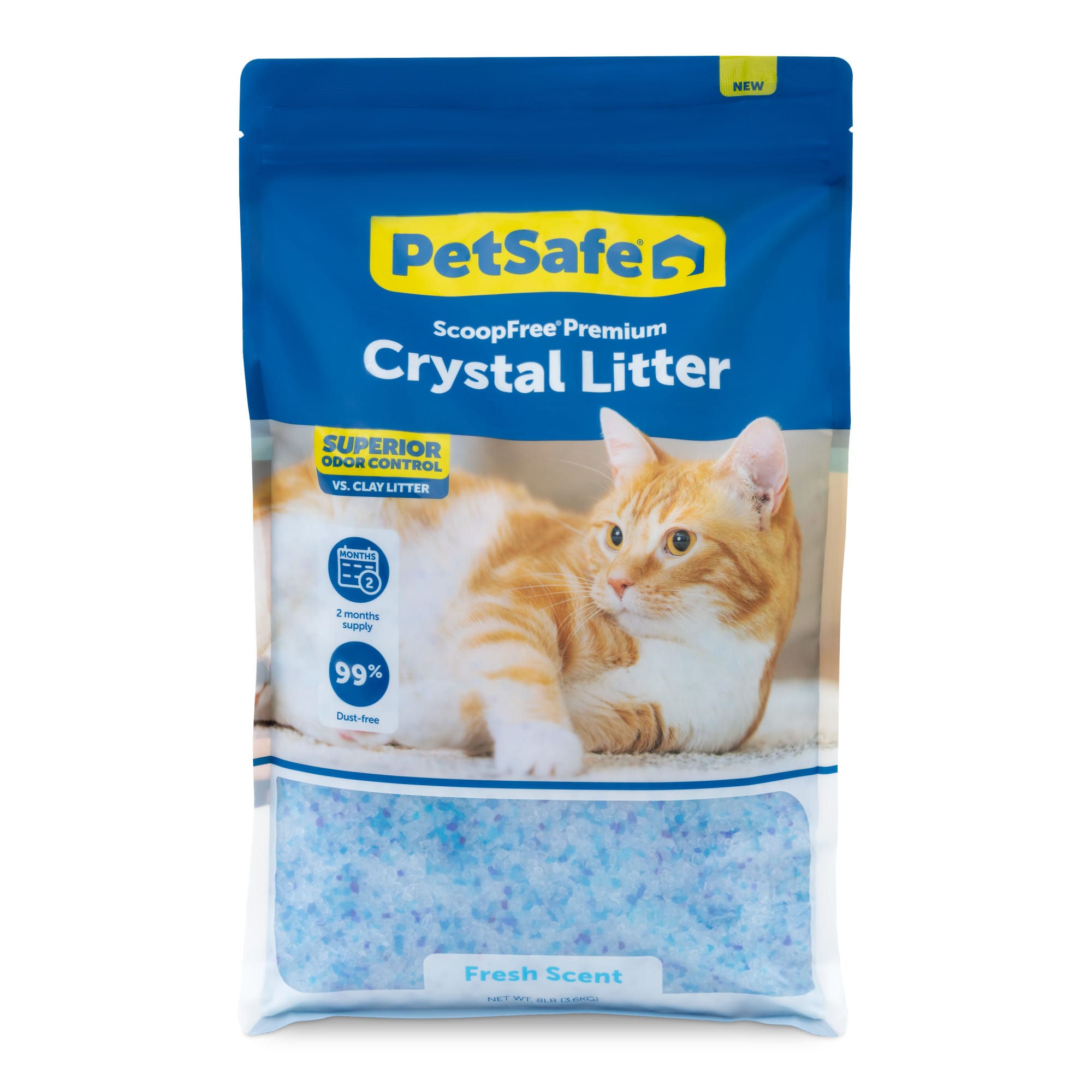 PetSafe ScoopFree Premium Fresh Blue Crystal Litter, 8 lbs., Blue