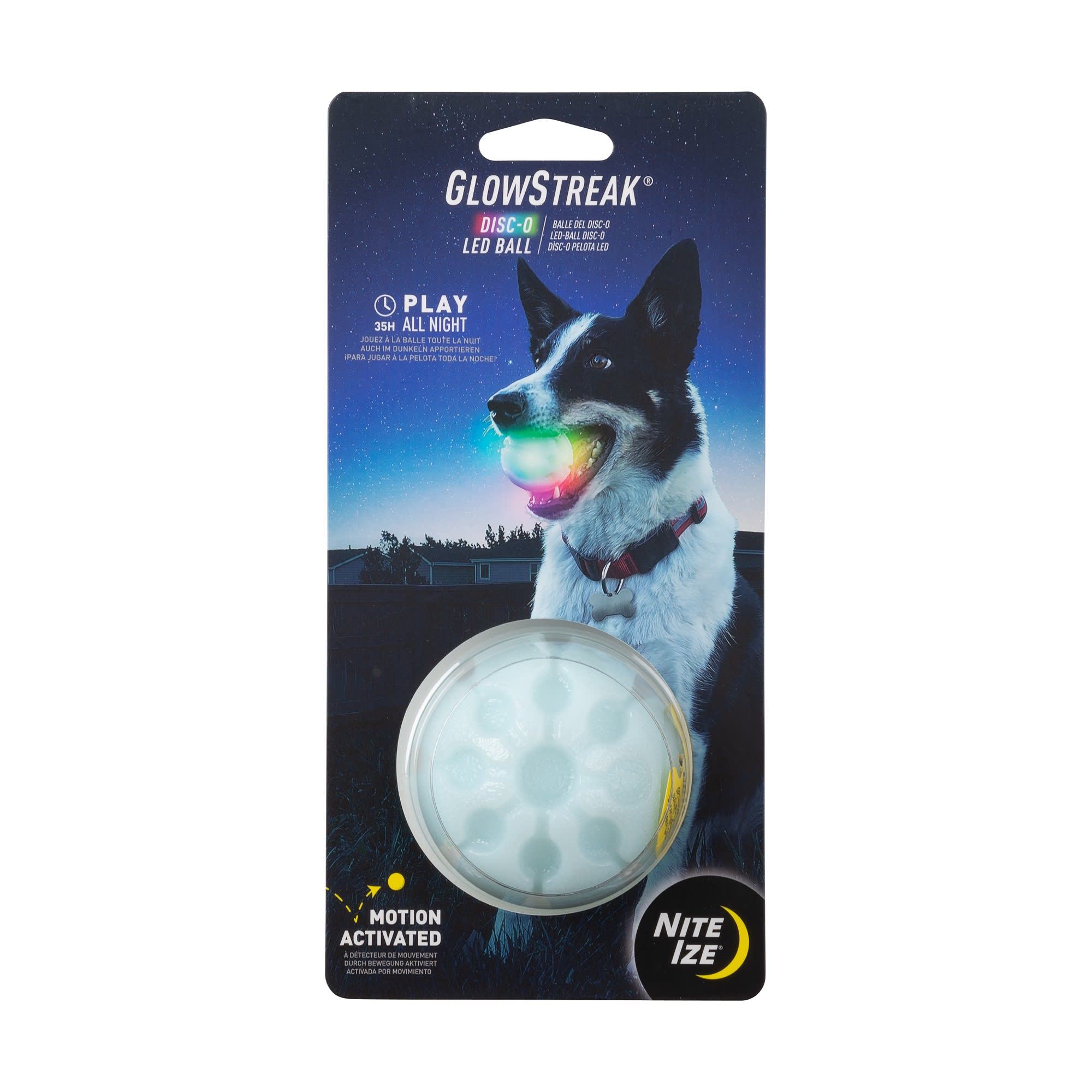 Photos - Dog Toy Nite Ize GlowStreak Disc-O LED Ball , X-Small, Multi-Color 