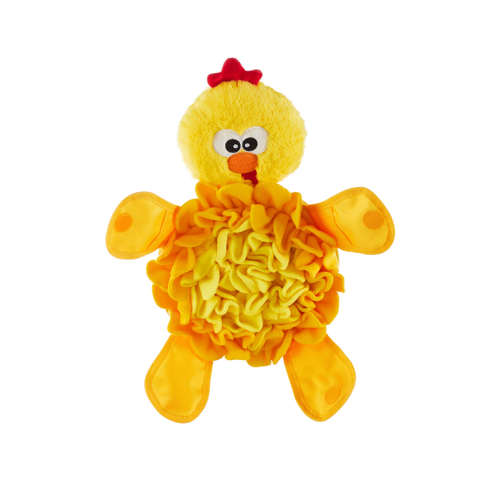 Outward Hound Nina Ottosson Snuffle Palz Chicken Interactive Plush Puzzle and Snuffle Mat Dog Toys, X-Large, Yellow