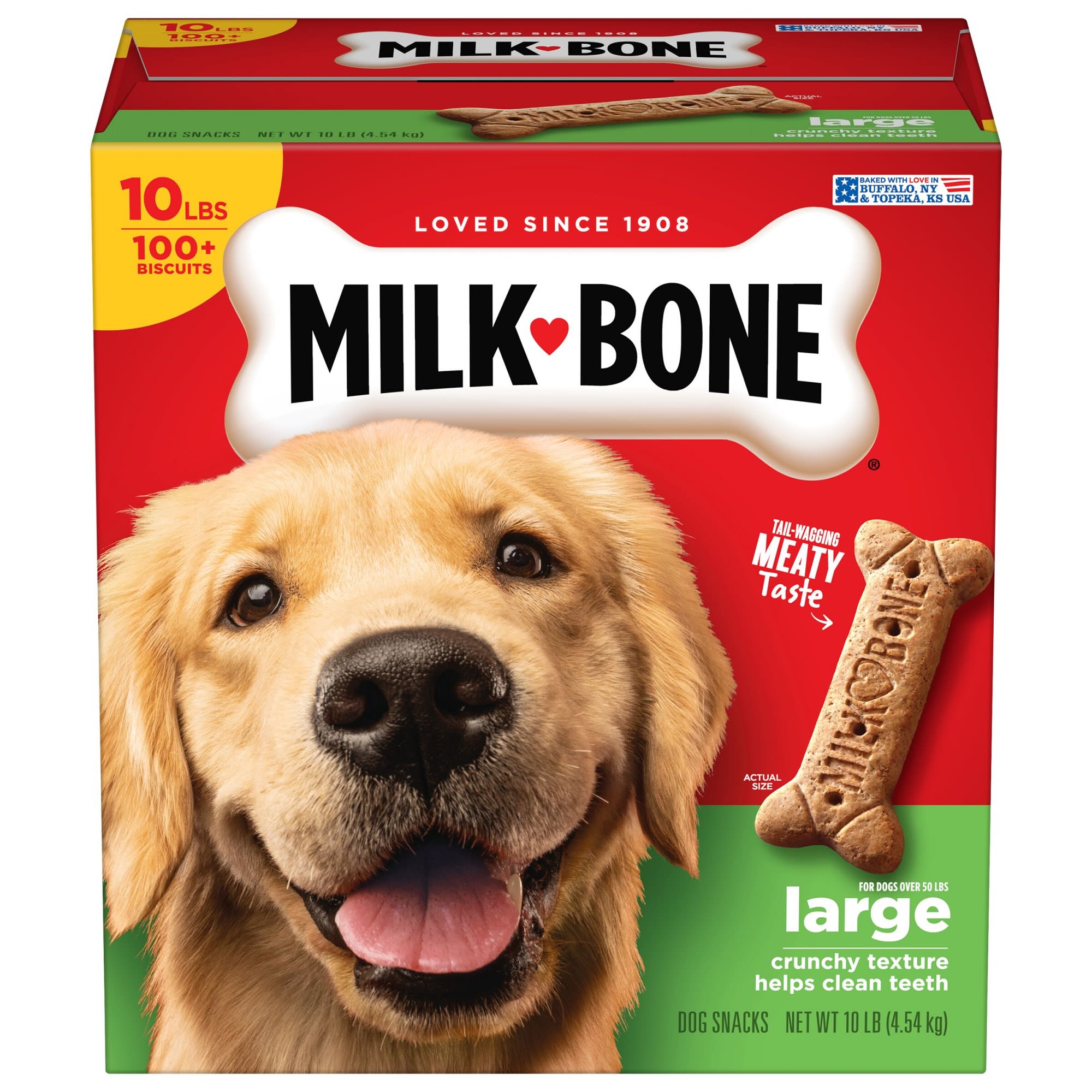 Milk-Bone Original Dog Biscuit Treats for Large Dogs  10 lb. Box