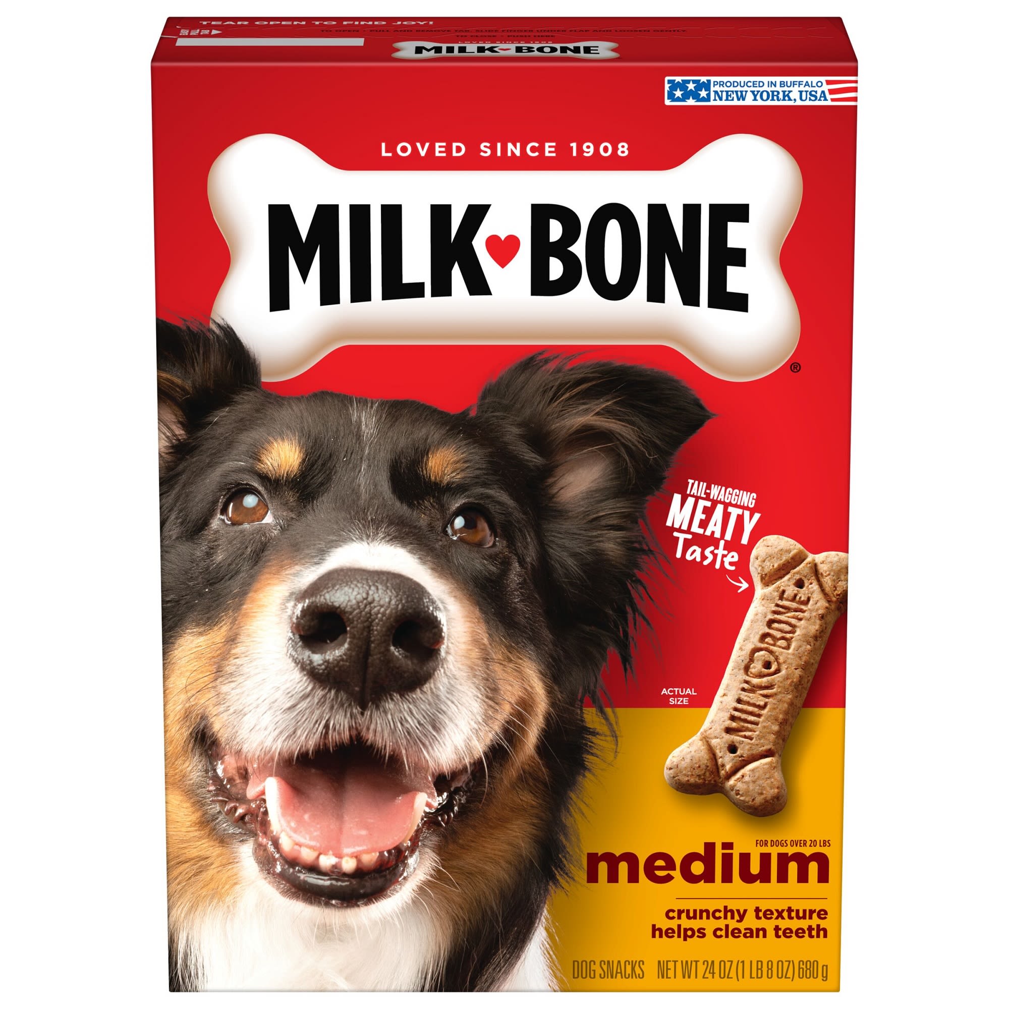 Photos - Dog Food Milk-Bone Milk-Bone Medium Crunchy Original Dog Biscuits Dog Treats, 24 oz