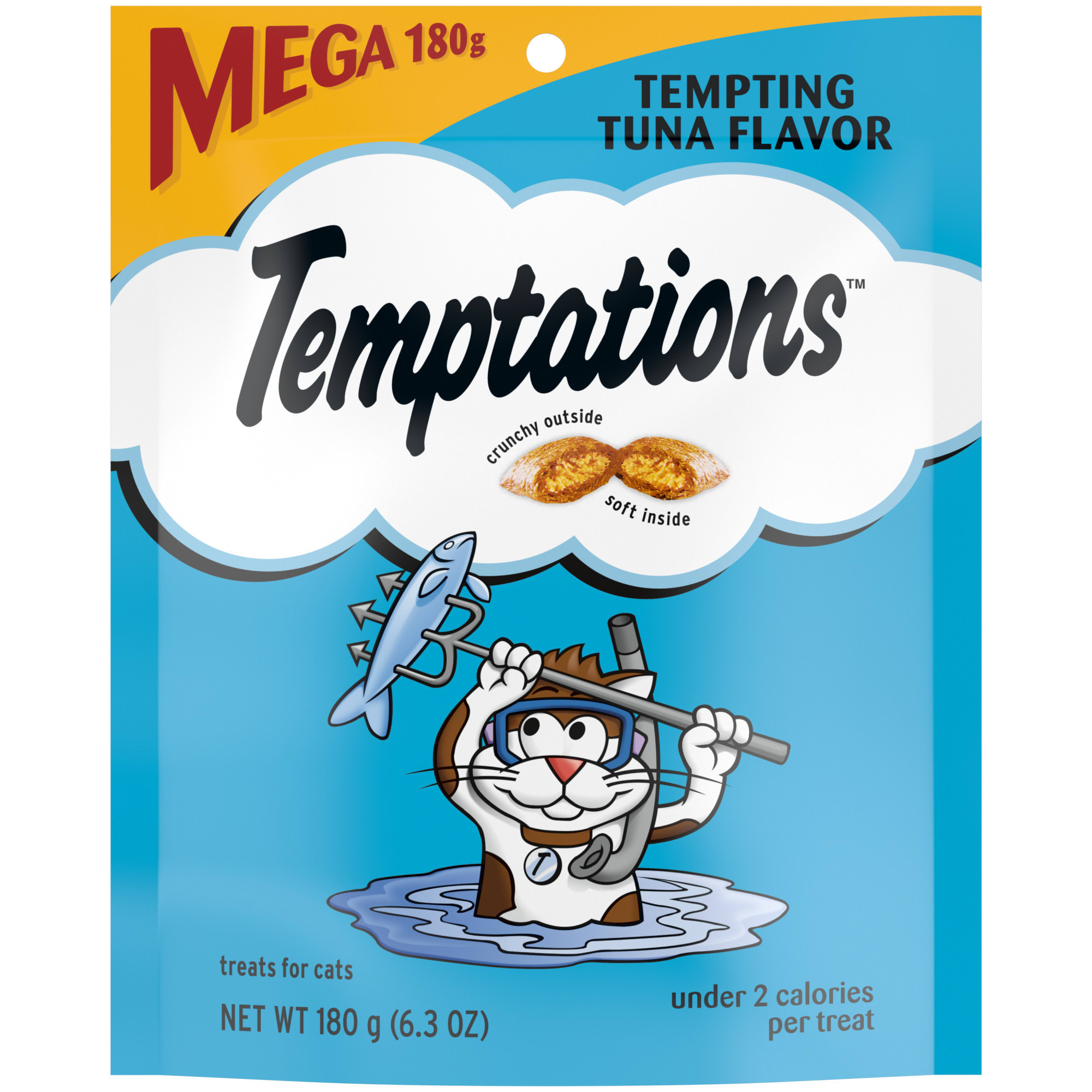 Photos - Cat Food Temptations Classic Crunchy and Soft Cat Treats Tempting Tuna 