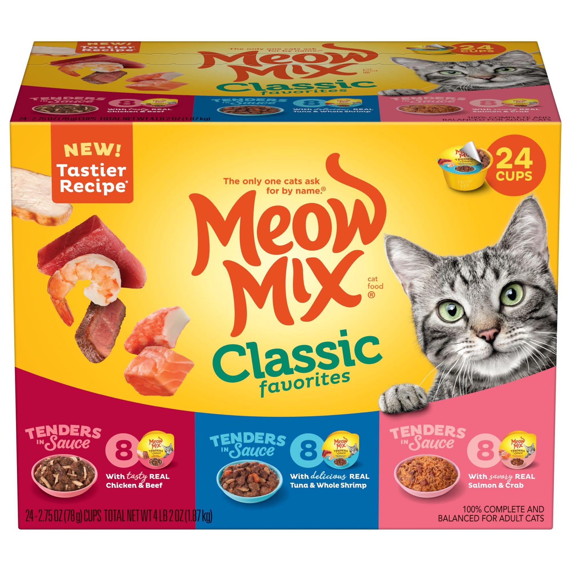 UPC 829274520331 product image for Meow Mix Classic Favorites Variety Pack 2.75 oz. Pack of 24 | upcitemdb.com