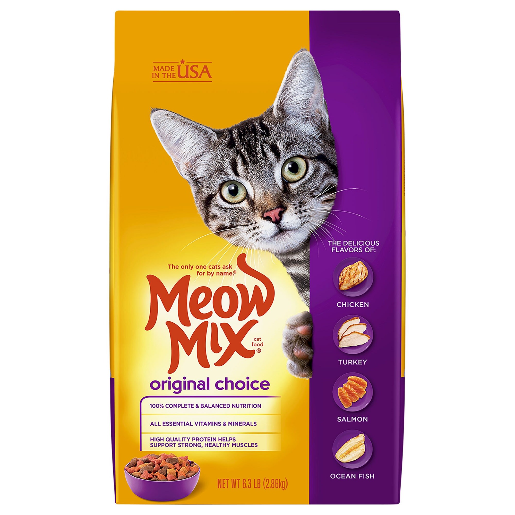 Photos - Cat Food Meow Mix Original Choice Dry , 6.3 lbs. 2927414856 