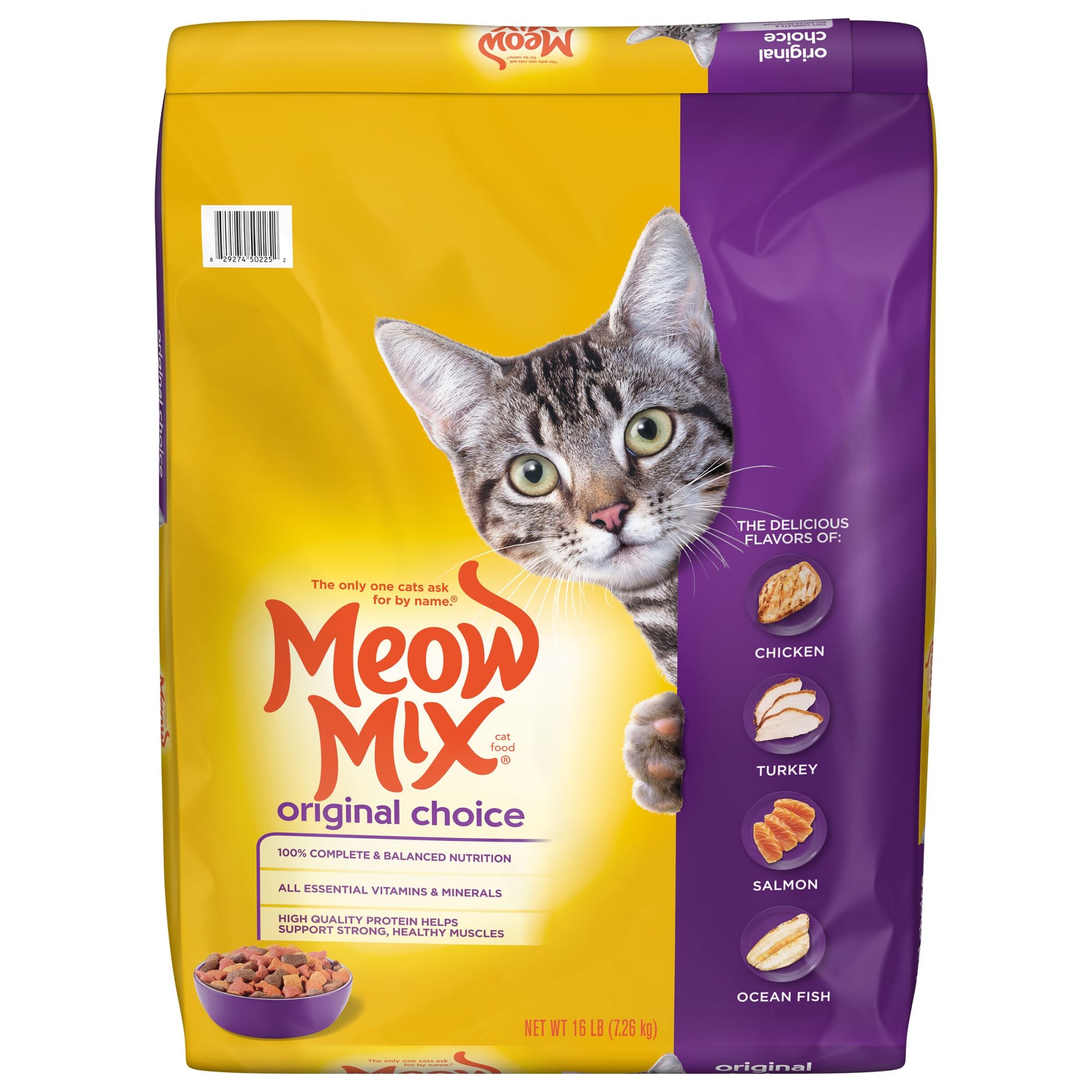 Photos - Cat Food Meow Mix Original Choice Dry , 16 lbs. 2927450225 