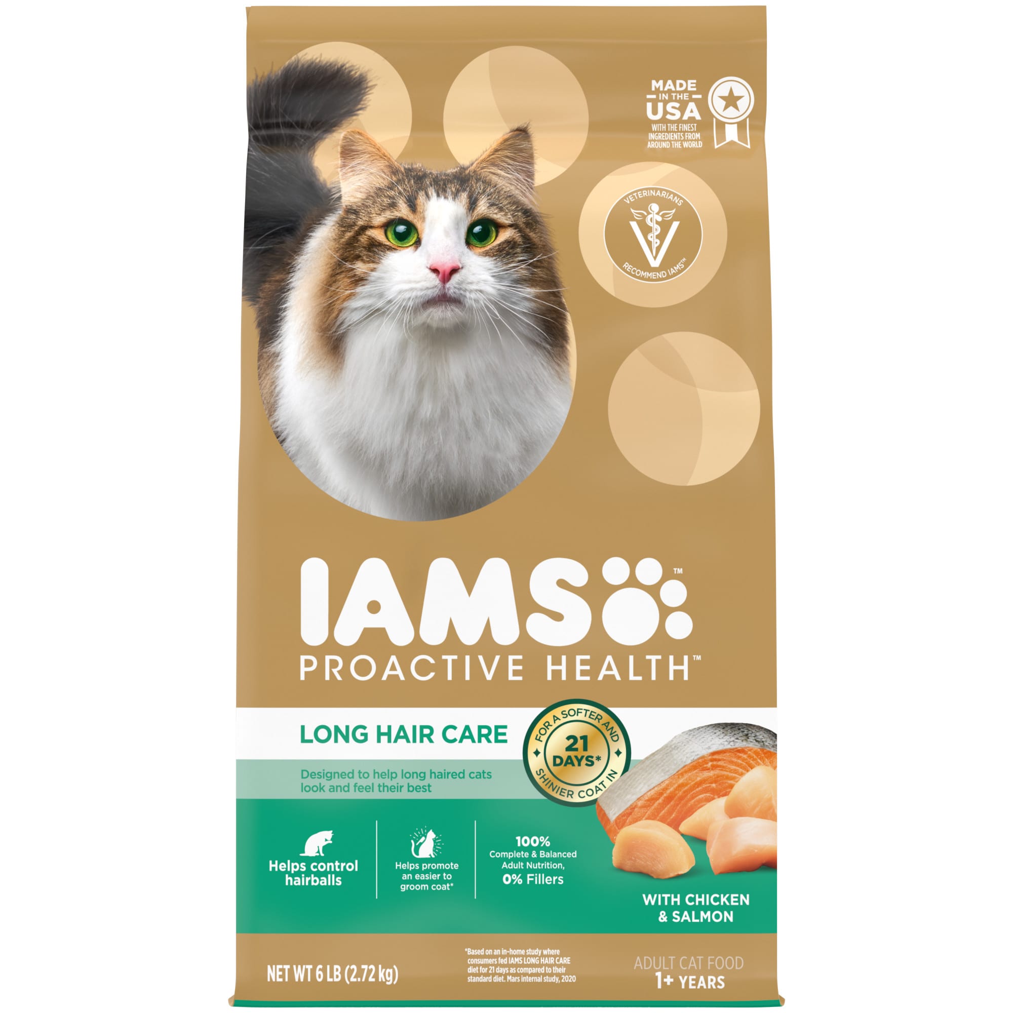 UPC 019014805464 product image for Iams Proactive Health With Real Chicken Long Hair Care Adult Dry Food for Cats,  | upcitemdb.com