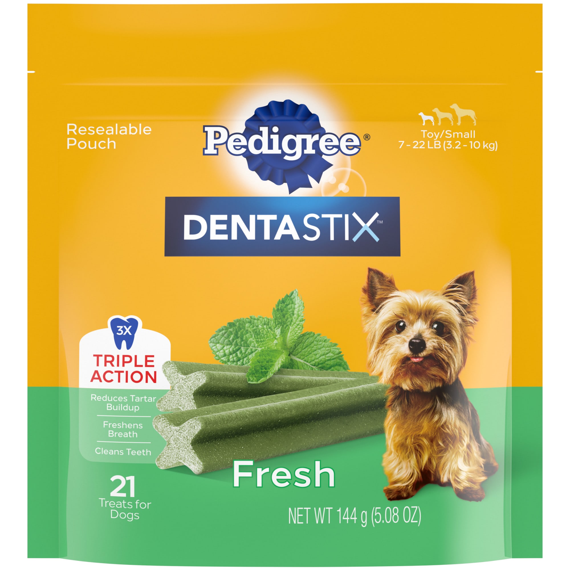 UPC 023100139685 product image for Pedigree Dentastix Fresh Flavor Bones Toy/Small Dog Dental Treats 5.08 oz. Count | upcitemdb.com