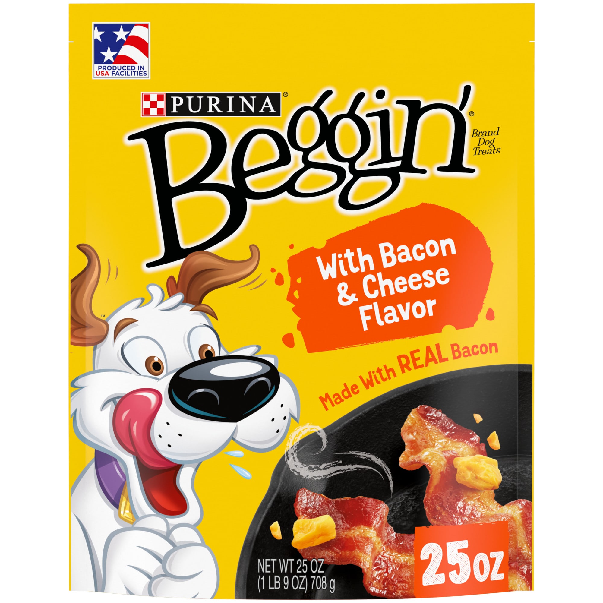 Photos - Dog Food Beggin' Beggin' Real Meat with Bacon and Cheese Flavors Dog Treats, 25 oz.