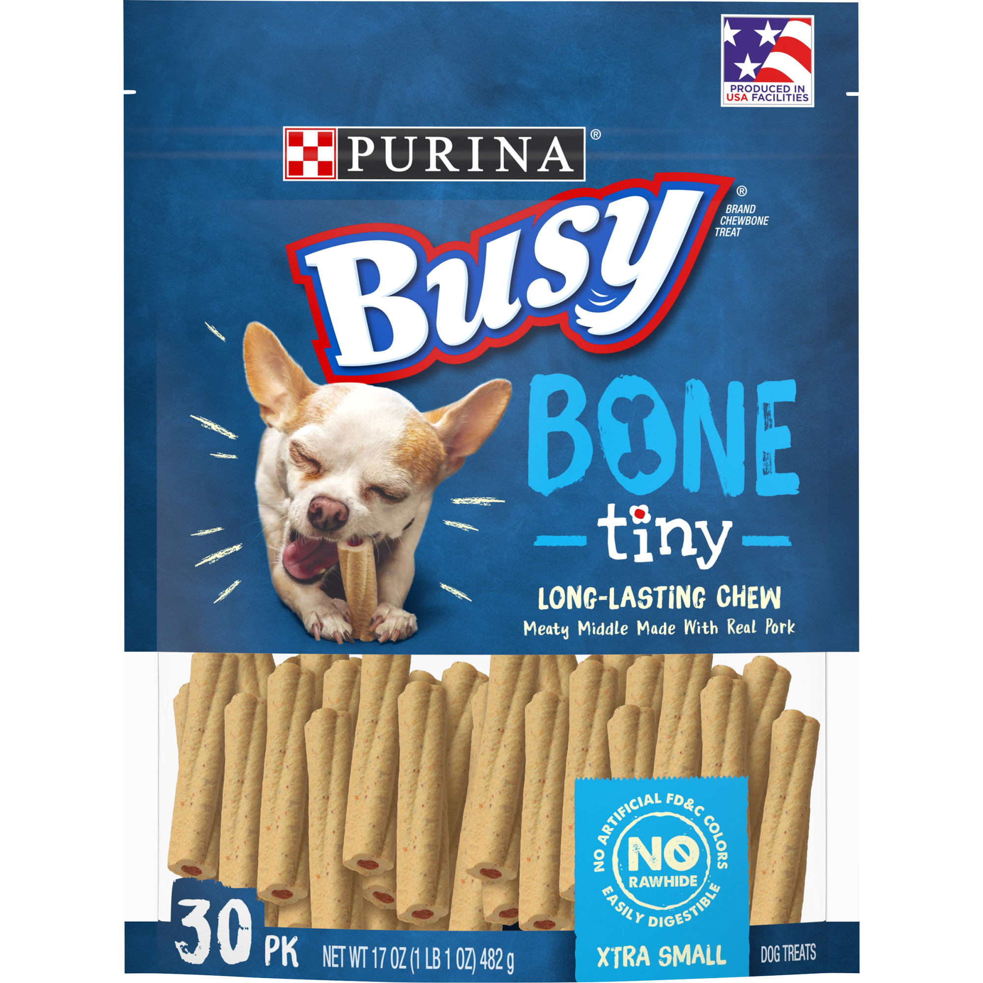 Photos - Dog Food Busy Bone Busy Bone Tiny Toy Breed Dog Bones, Count of 30, 30 CT 381001760