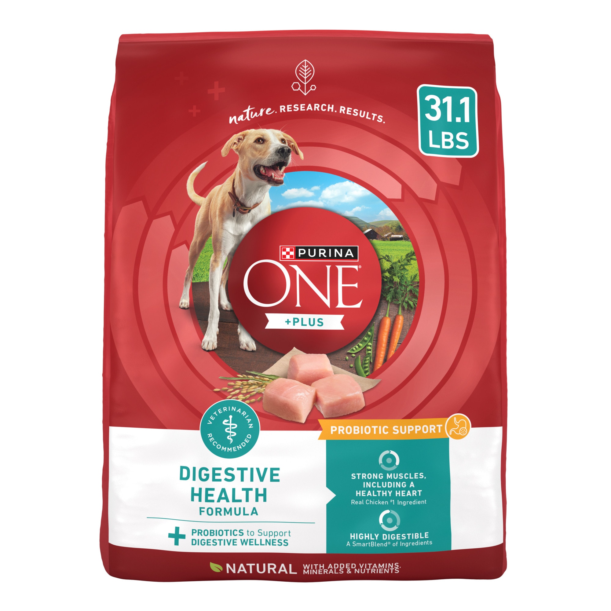 UPC 017800184090 product image for Purina One Plus Digestive Health Natural Formula with Vitamins Minerals & Nutrie | upcitemdb.com
