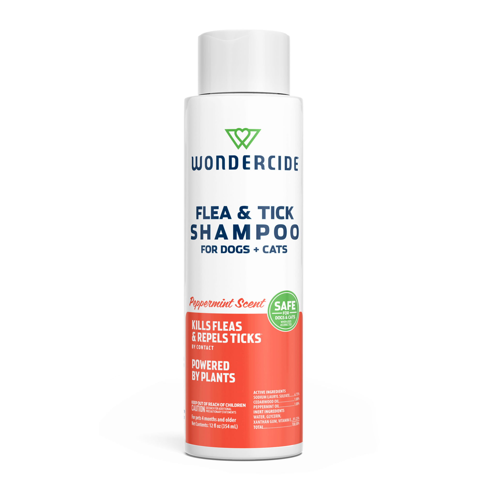 Wondercide Flea & Tick Shampoo for Dogs and Cats Killer treatment with Natural Essential Oils, 12 fl. oz., 12 FZ