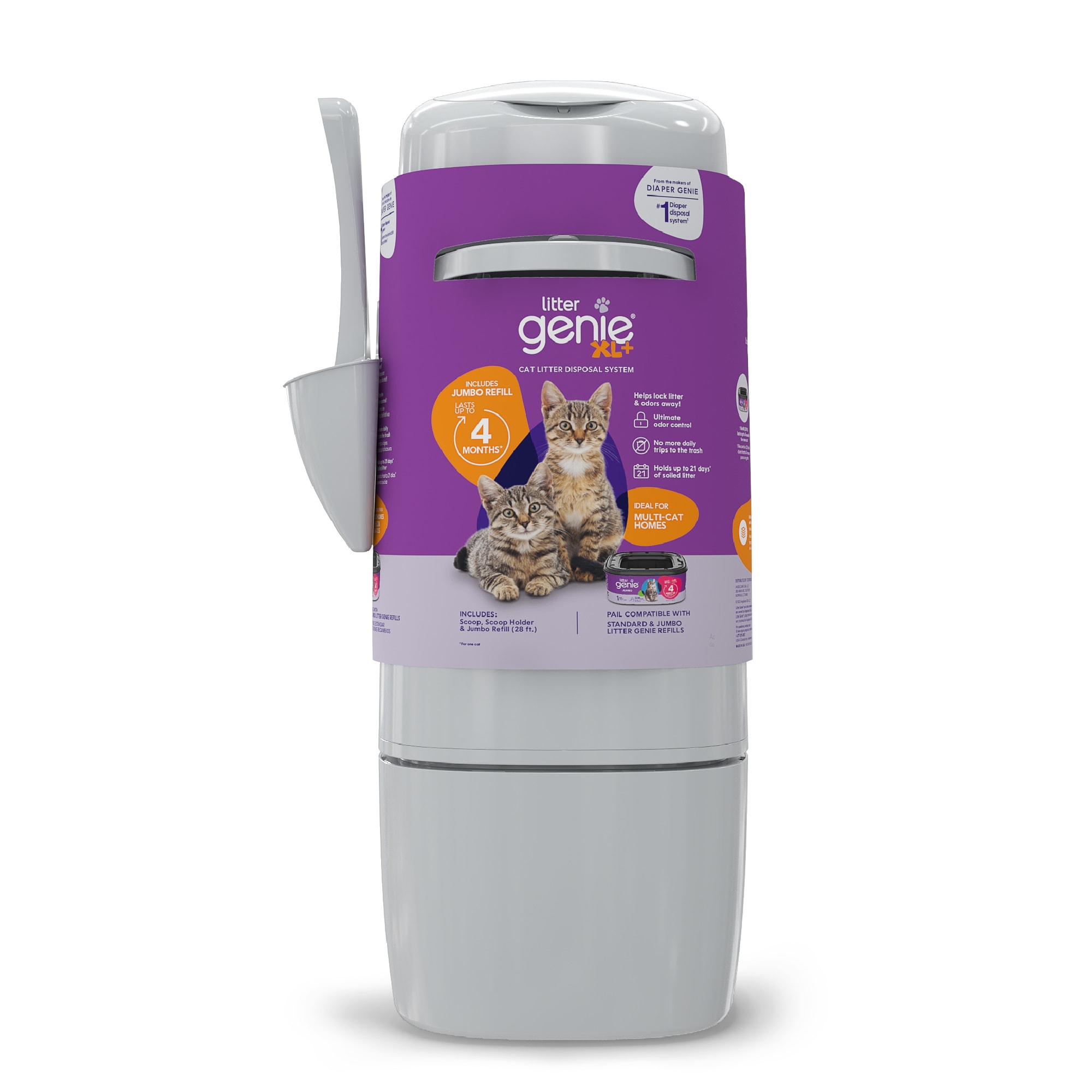 upc number 666594207982 is associated  with Litter Genie XL+ Cat Litter Disposal System for Ultimate Odor Control  with One New Jumbo Refill