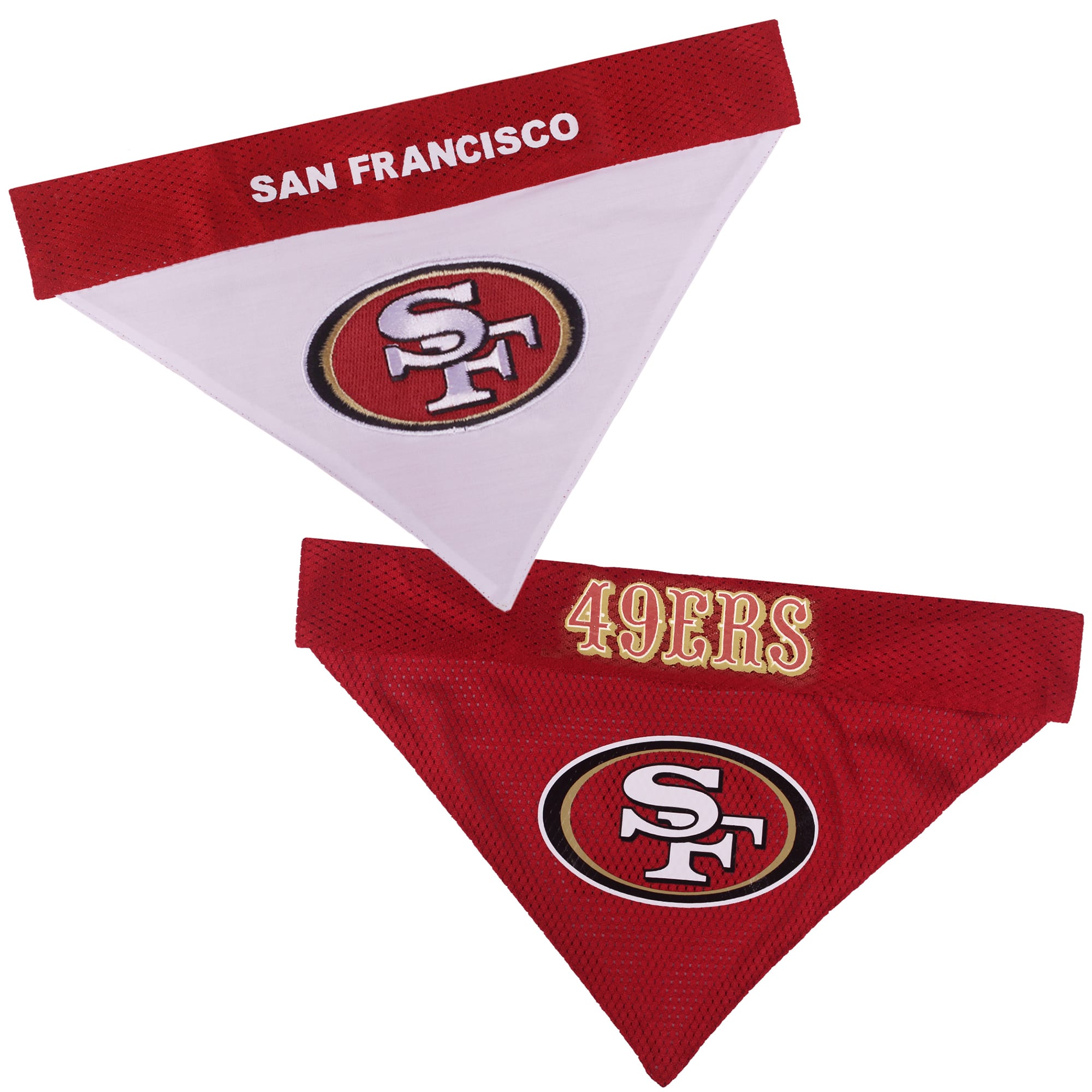 Pets First NFL NFC Reversible Bandana For Dogs, XX-Large, San Francisco 49ers, Assorted -  SAN-3217-XXL