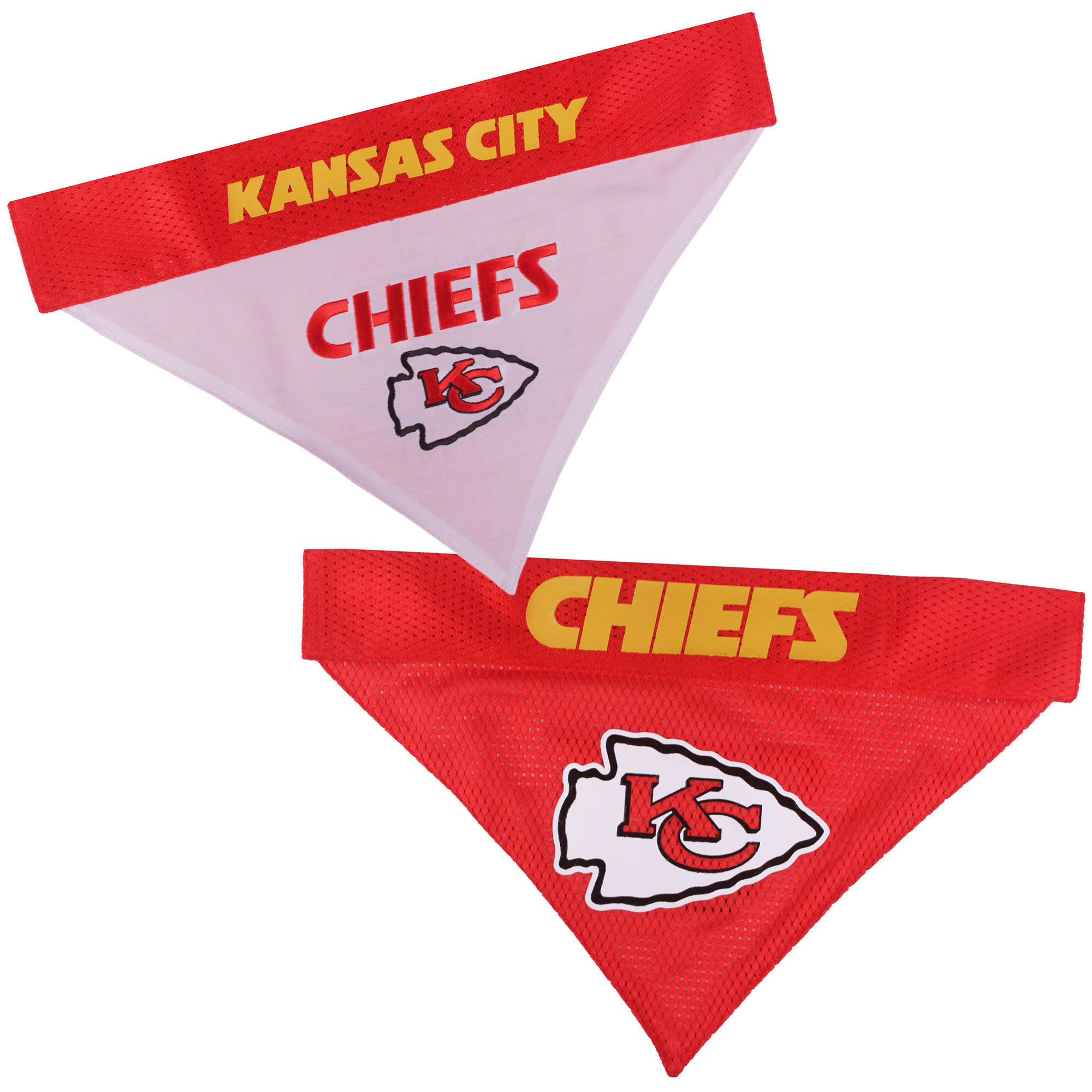 Pets First NFL AFC Reversible Bandana For Dogs, XX-Large, Kansas City Chiefs, Assorted -  KCC-3217-XXL