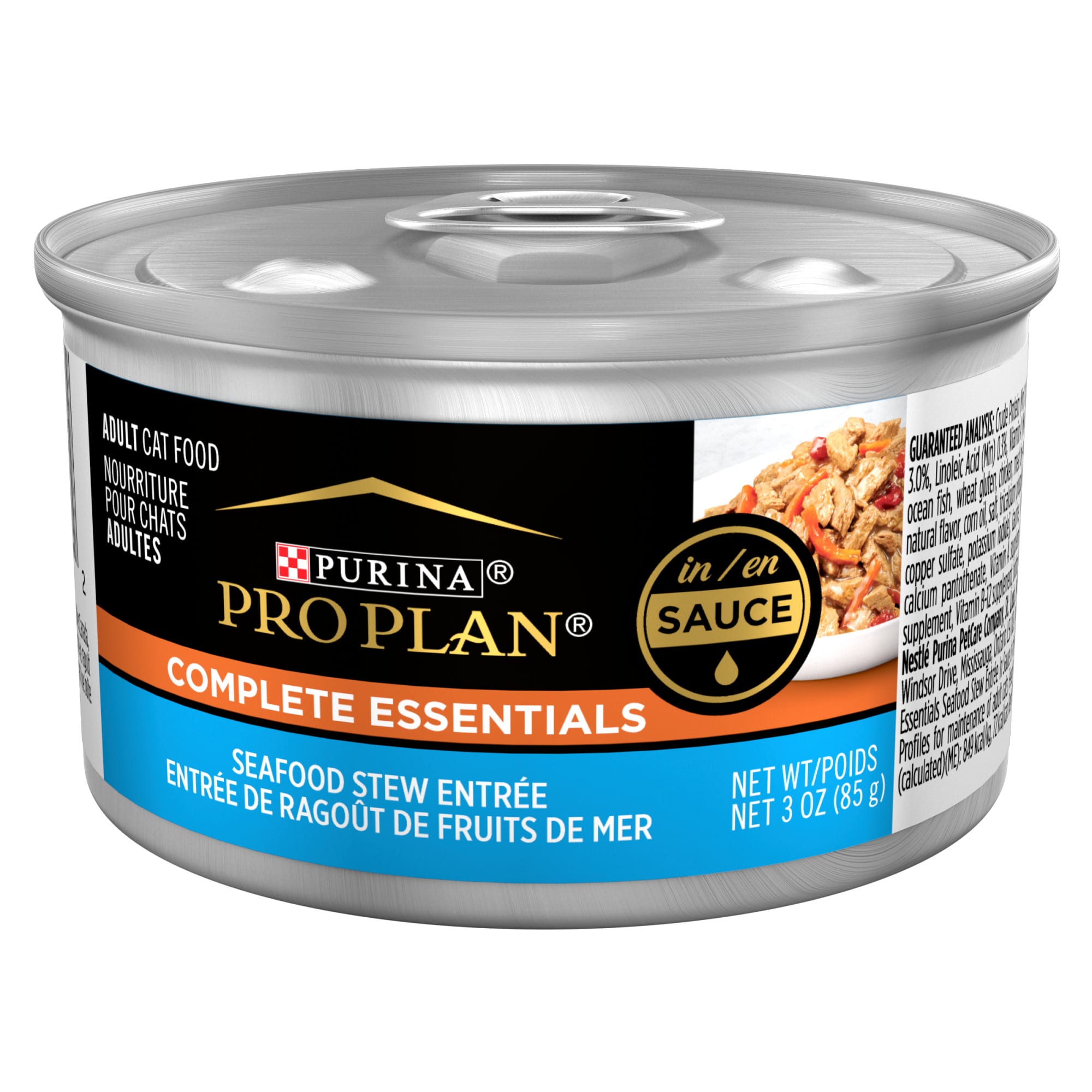 UPC 038100143952 product image for Purina Pro Plan Complete Essentials Seafood Stew Entree in Sauce or Gravy Wet Ca | upcitemdb.com