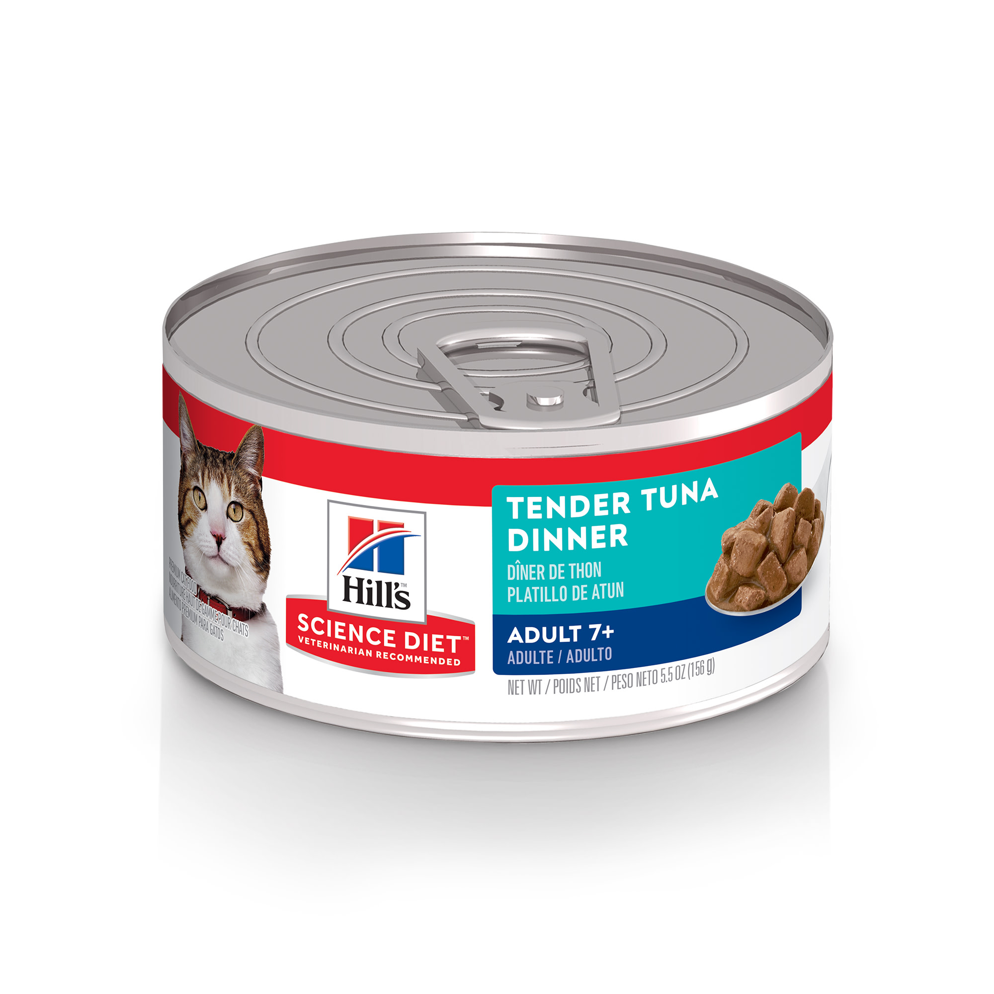 Photos - Cat Food Hills Hill's Hill's Science Diet Adult 7+ Tender Tuna Dinner Canned , 5. 