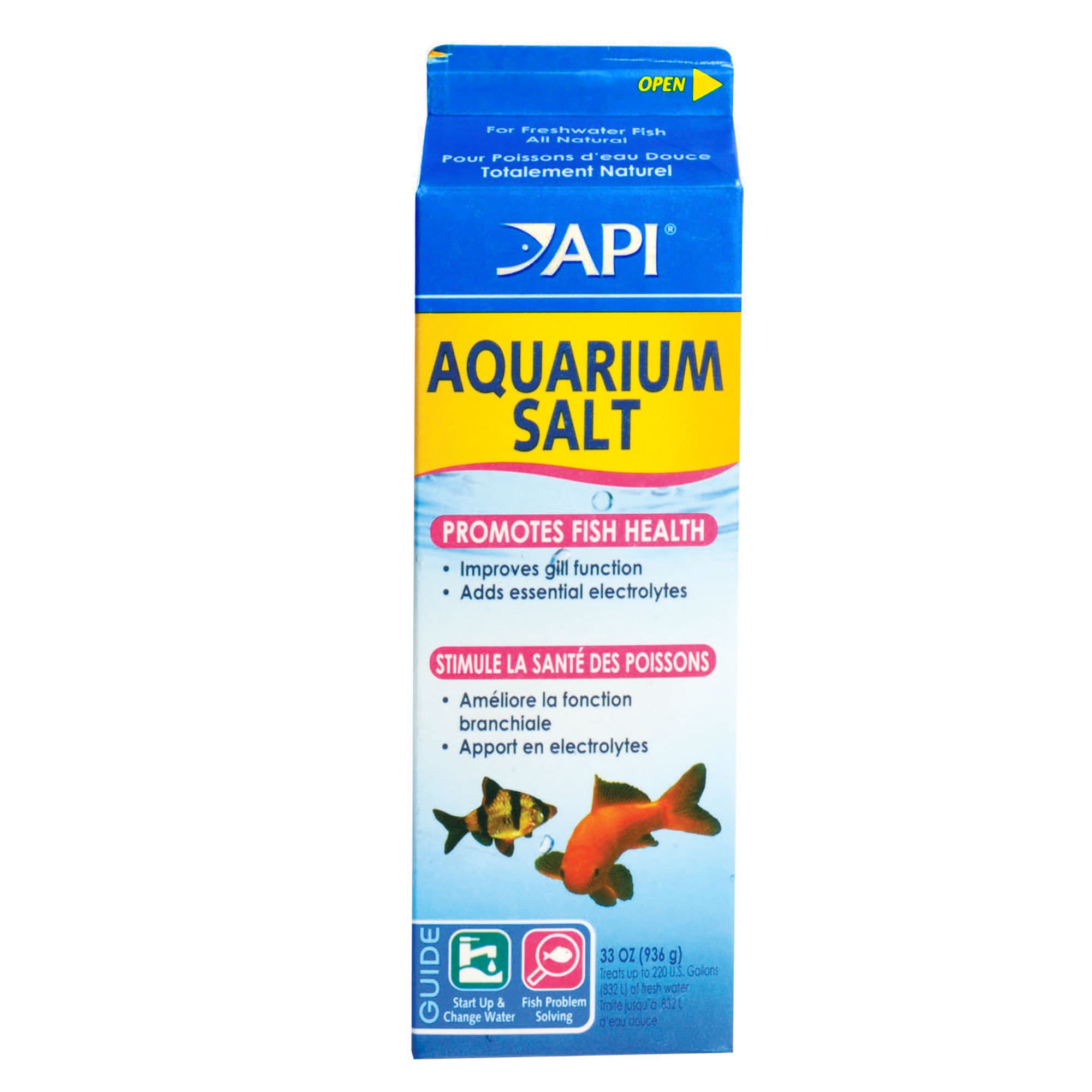 Photos - Aquarium Lighting API API Aquarium Salt, 33 oz., White 950336