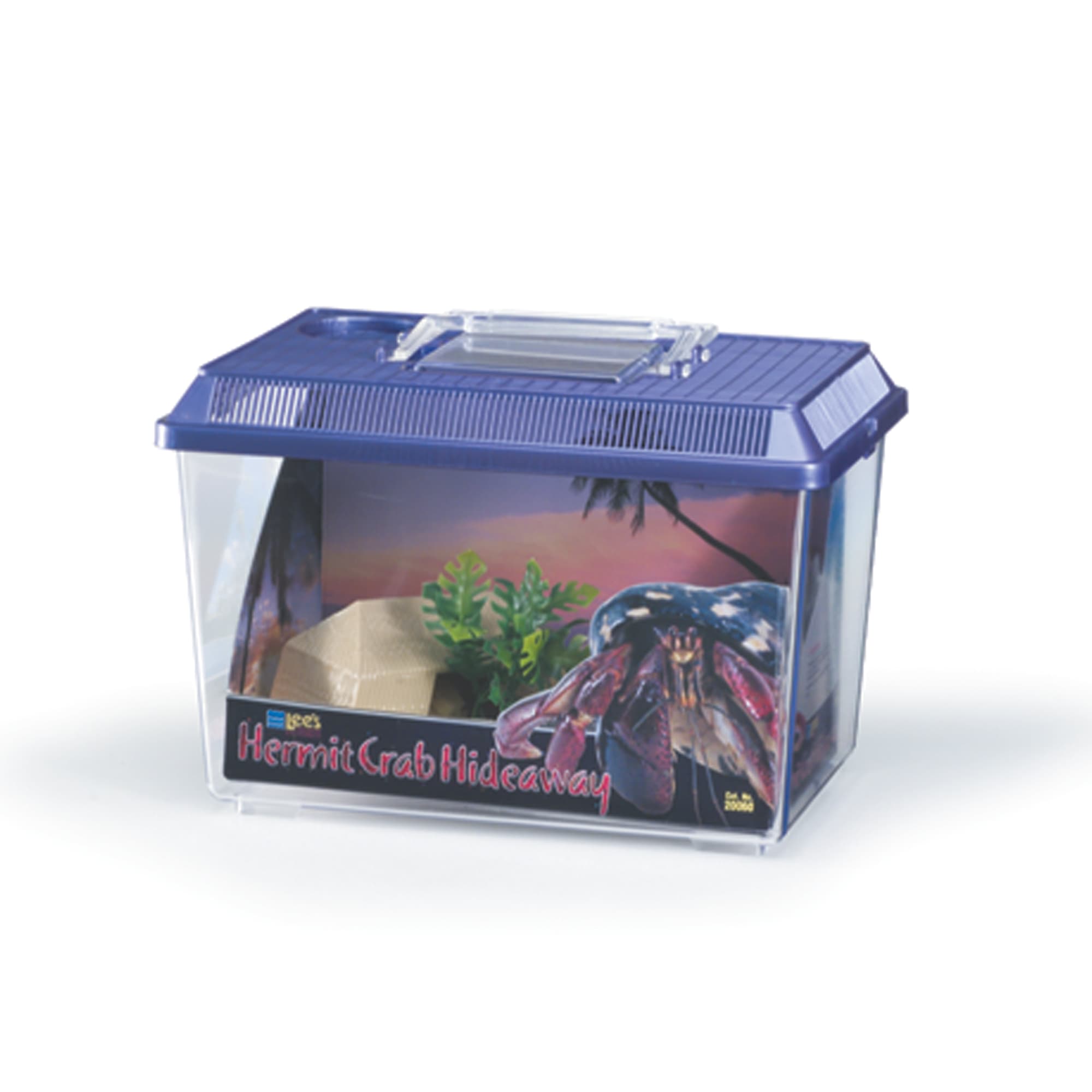 Photos - Other for Aquariums Lee's Lee's Hermit Crab HideAway, 8 IN, Transparent / Purple 52363
