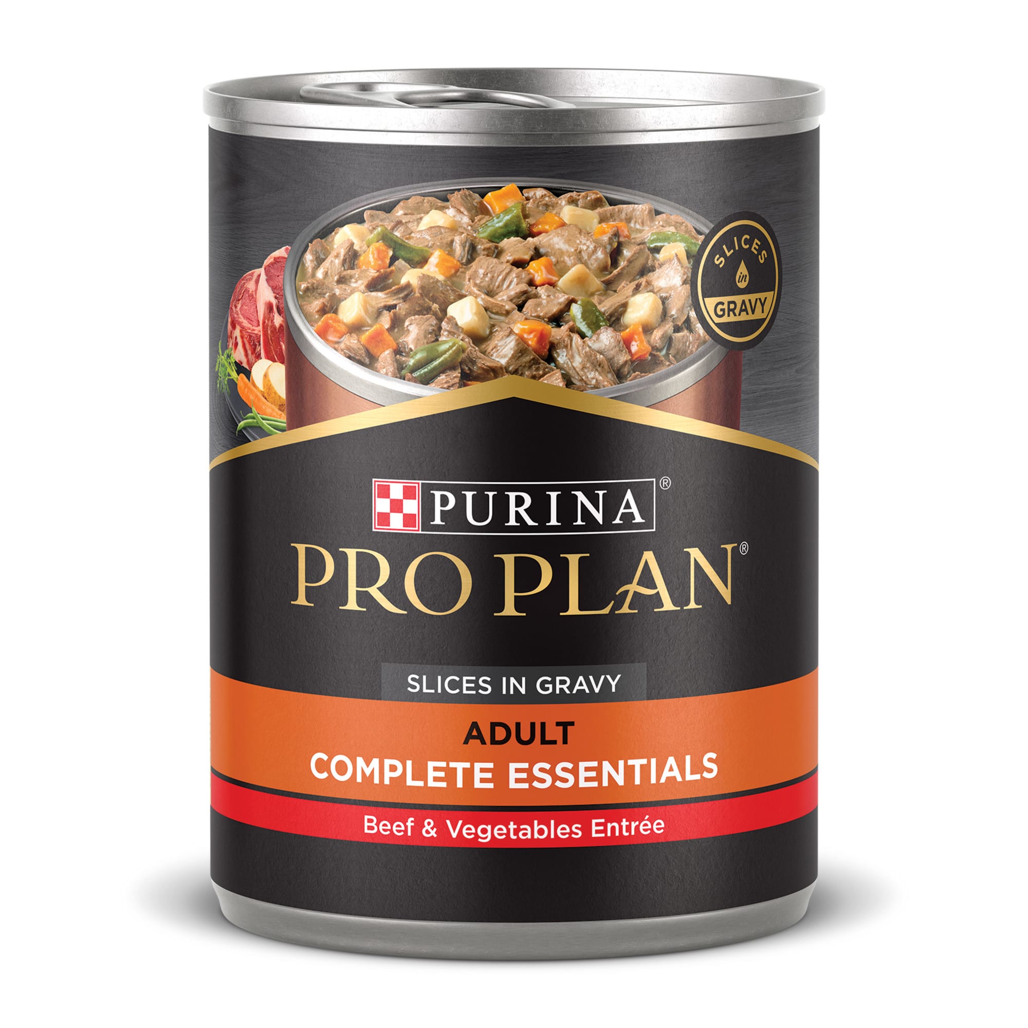 UPC 038100109996 product image for Purina Pro Plan Complete Essentials High Protein Slices in Gravy, Beef and Veget | upcitemdb.com