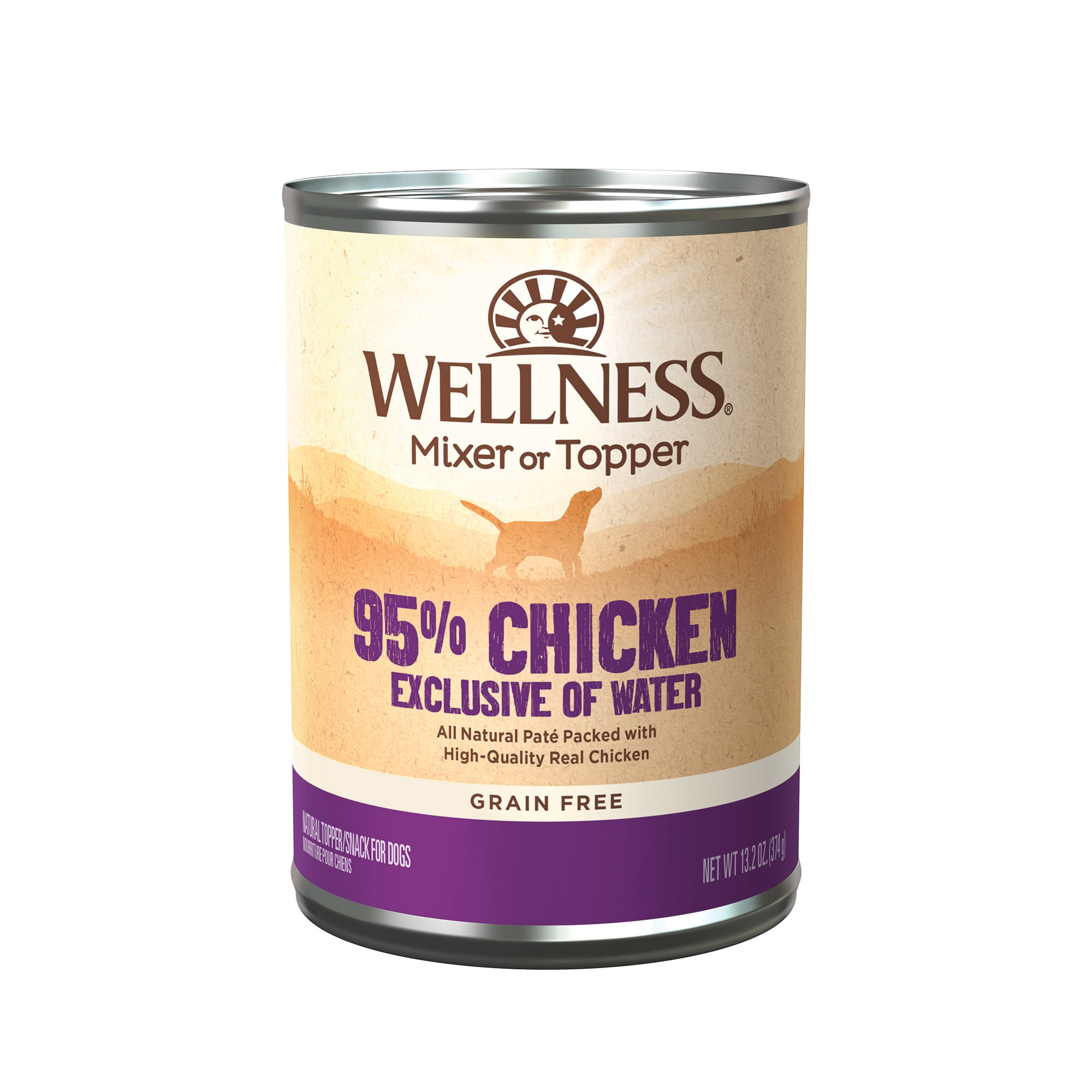 Photos - Dog Food Wellness Natural Grain Free 95-Percent Chicken Recipe Wet Dog Foo 