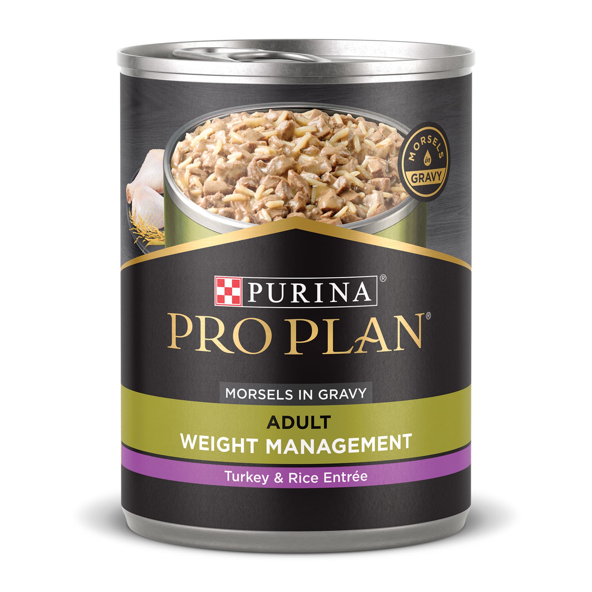 UPC 038100027641 product image for Purina Pro Plan Weight Management Turkey and Rice Entree Adult Dog Food Wet Grav | upcitemdb.com