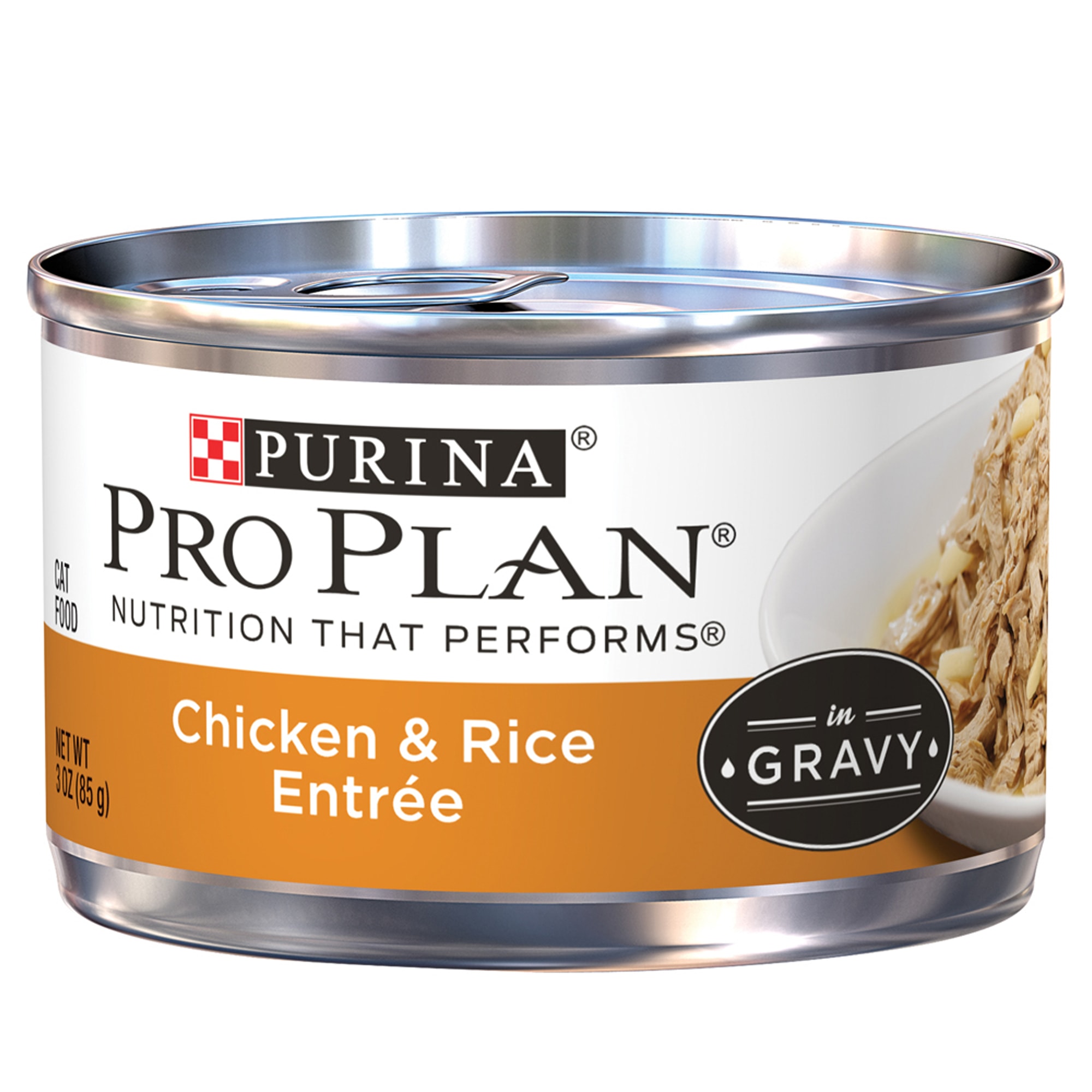 UPC 038100027535 product image for Purina Pro Plan Chicken & Rice Entree in Gravy Adult Wet Cat Food, 3 oz., Case o | upcitemdb.com